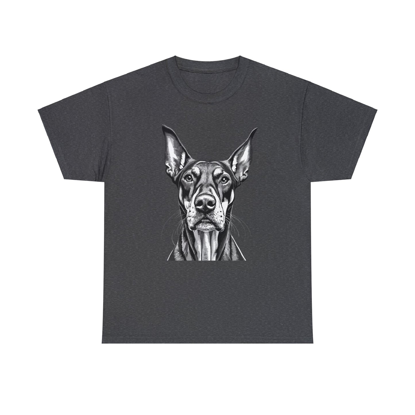 Doberman Pinscher, Dog, Cute, Puppy, Love, Family, Unisex Heavy Cotton Tee