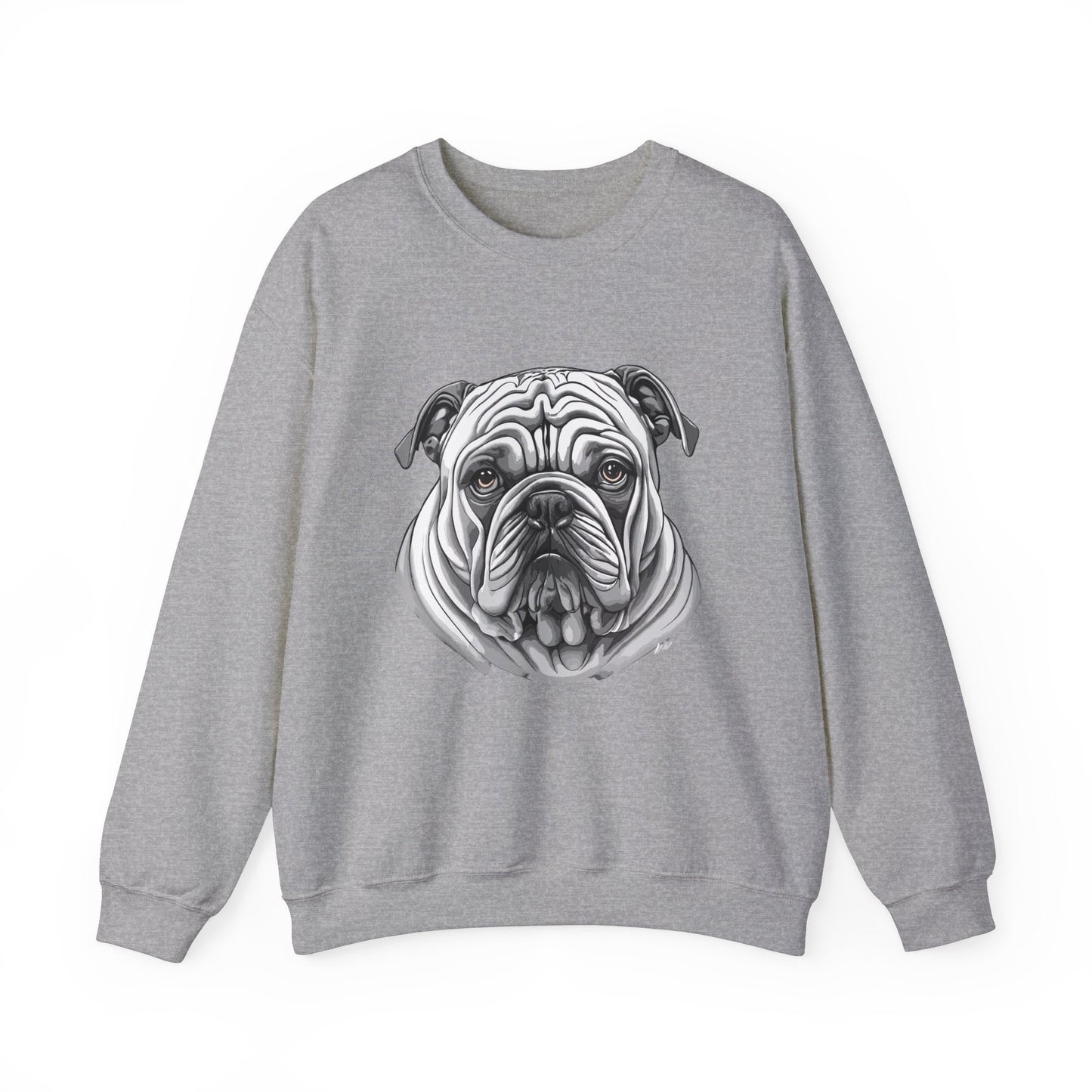 Bull Dog, Dog, Dog Lover, Unisex Heavy Blend™ Crewneck Sweatshirt