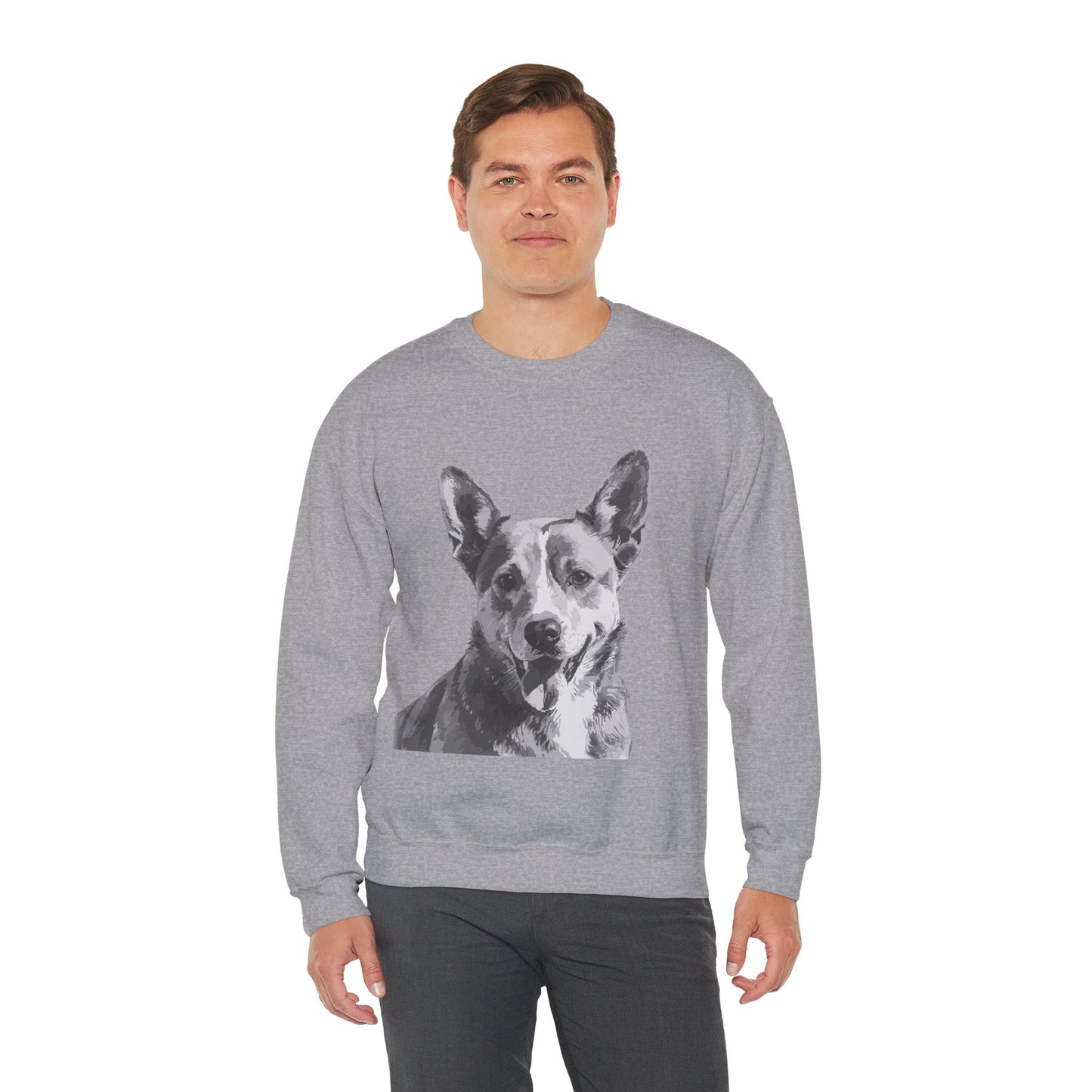 Australian Cattle Dog, Dog, Cute, Puppy, Love, Family Unisex Heavy Blend™ Crewneck Sweatshirt