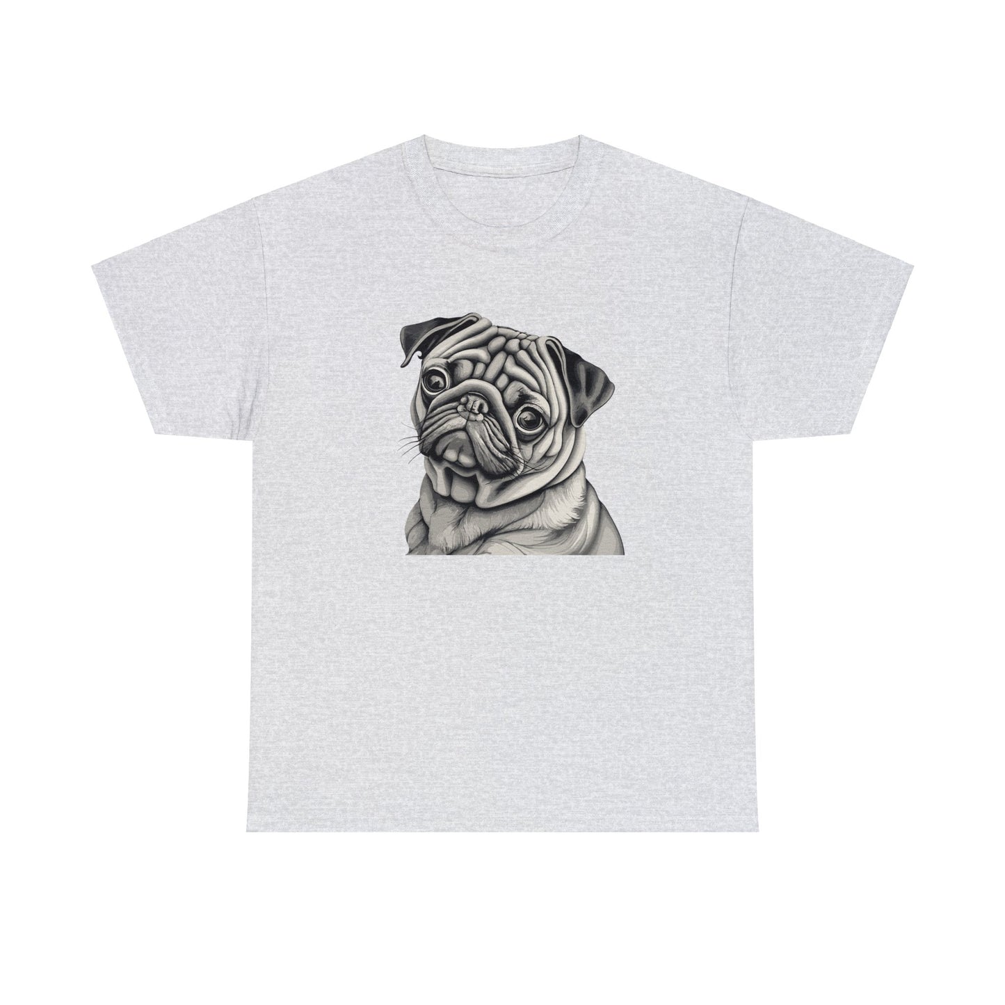 Pug, Dog, Dog Lover, Unisex Heavy Cotton Tee