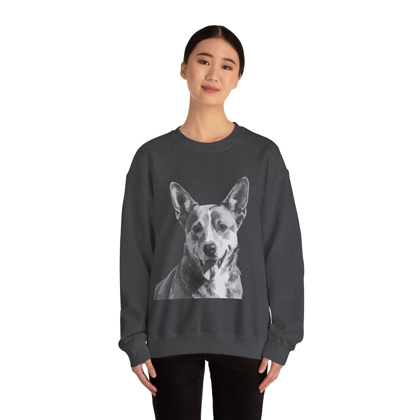 Australian Cattle Dog, Dog, Cute, Puppy, Love, Family Unisex Heavy Blend™ Crewneck Sweatshirt