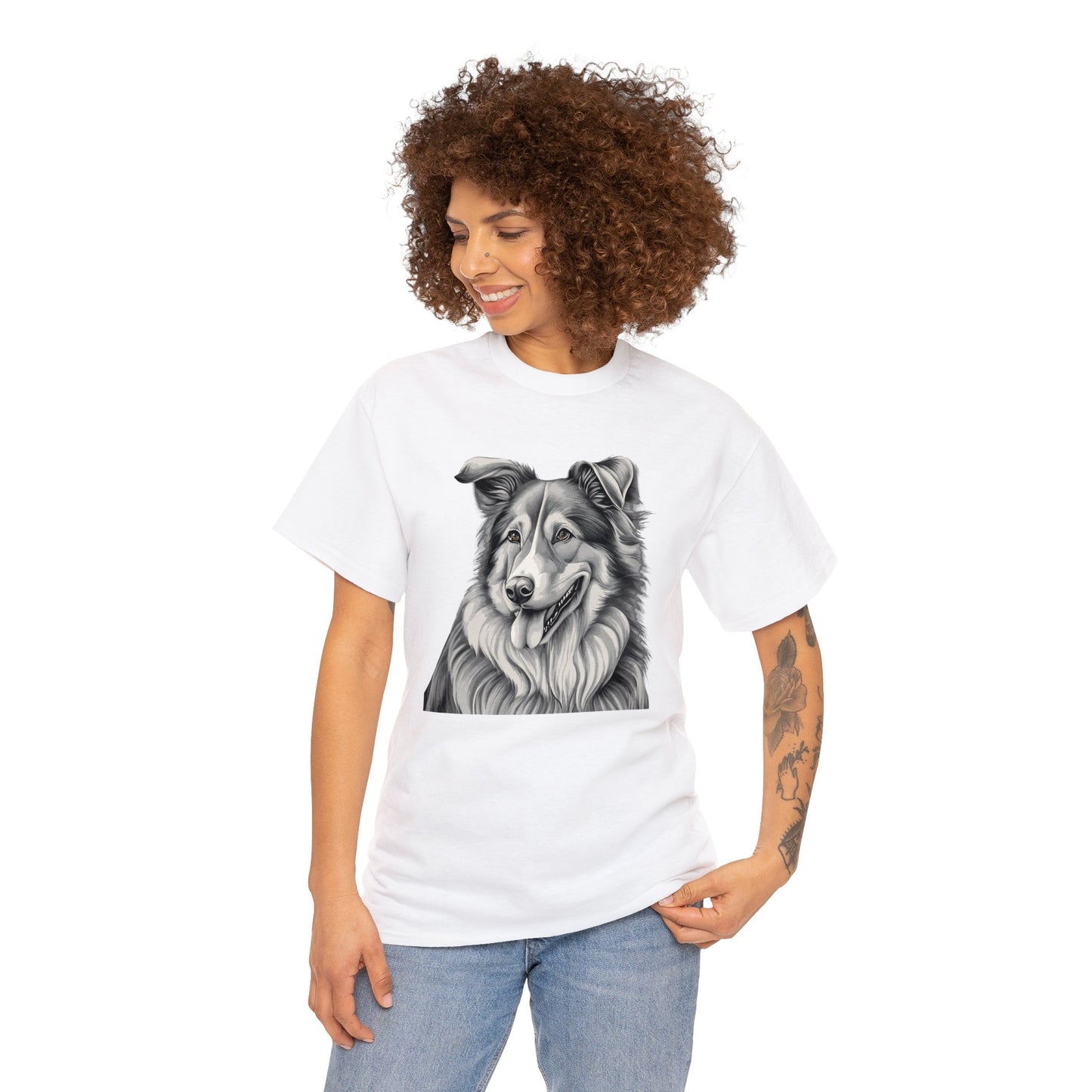 Collie, Dog, Dog Lover, Unisex Heavy Cotton Tee