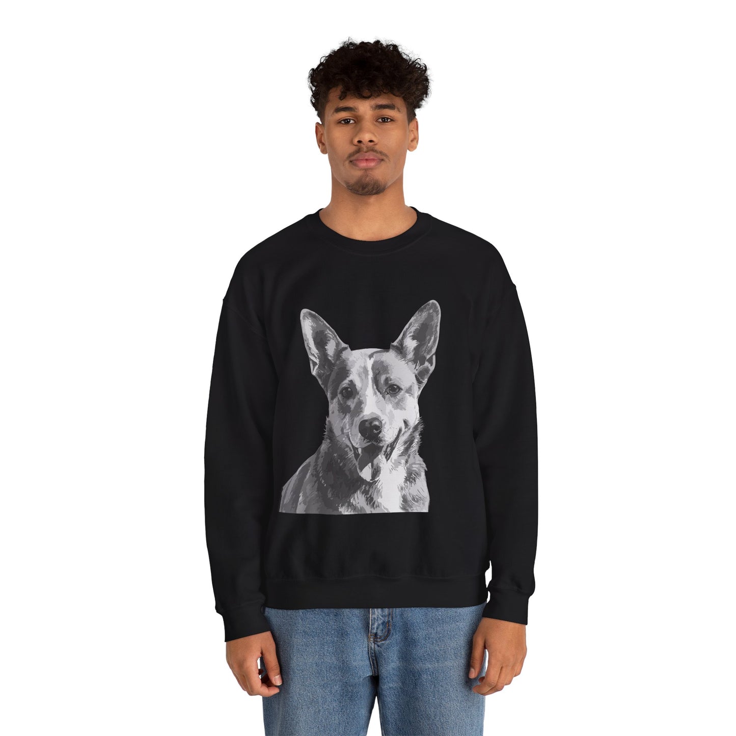 Australian Cattle Dog, Dog, Cute, Puppy, Love, Family Unisex Heavy Blend™ Crewneck Sweatshirt