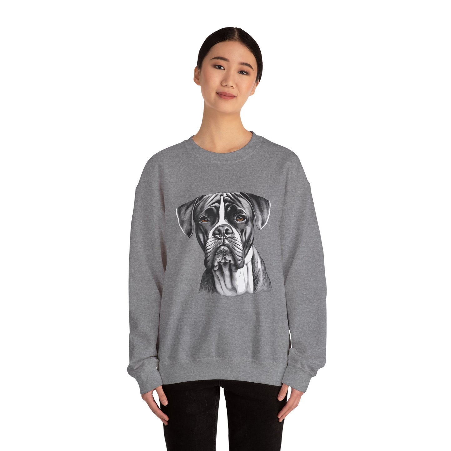 Boxer, Dog, Dog Lover, Unisex Heavy Blend™ Crewneck Sweatshirt