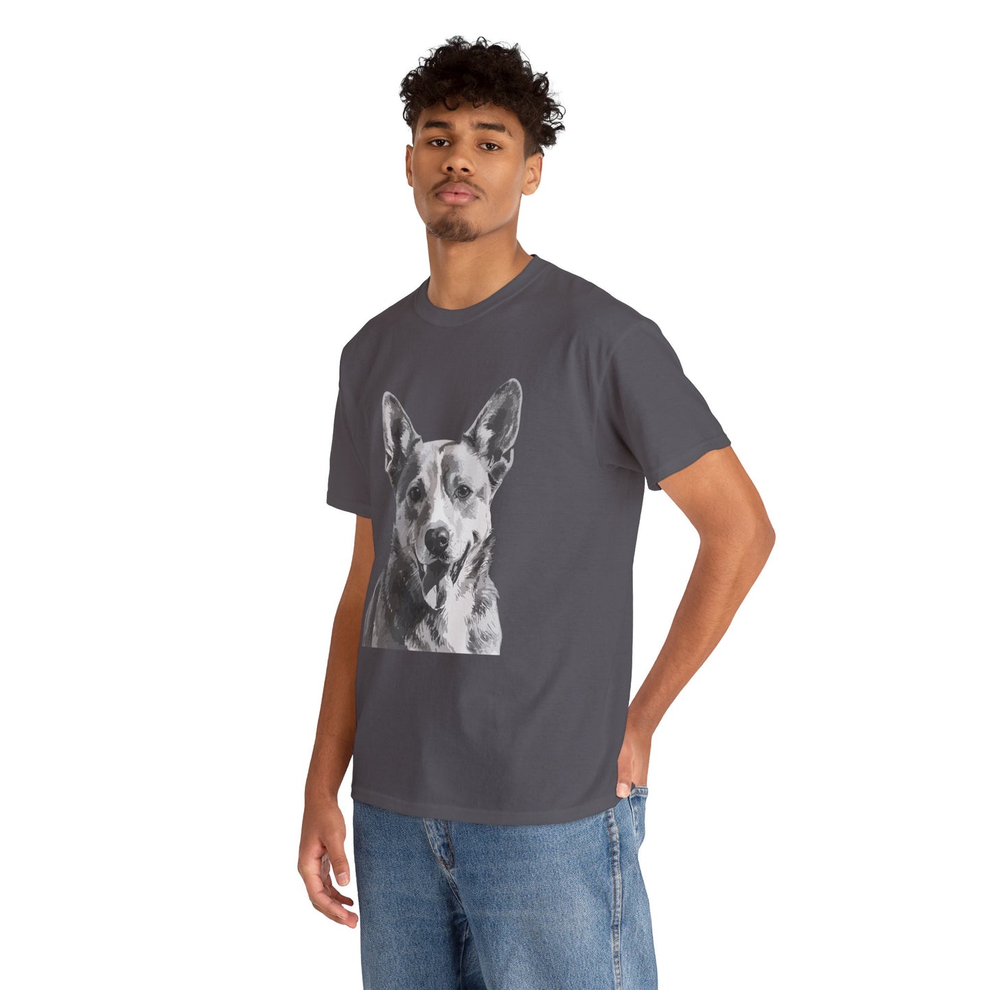 Australian Cattle Dog, Dog, Cute, Puppy, Love, Family Unisex Heavy Cotton Tee