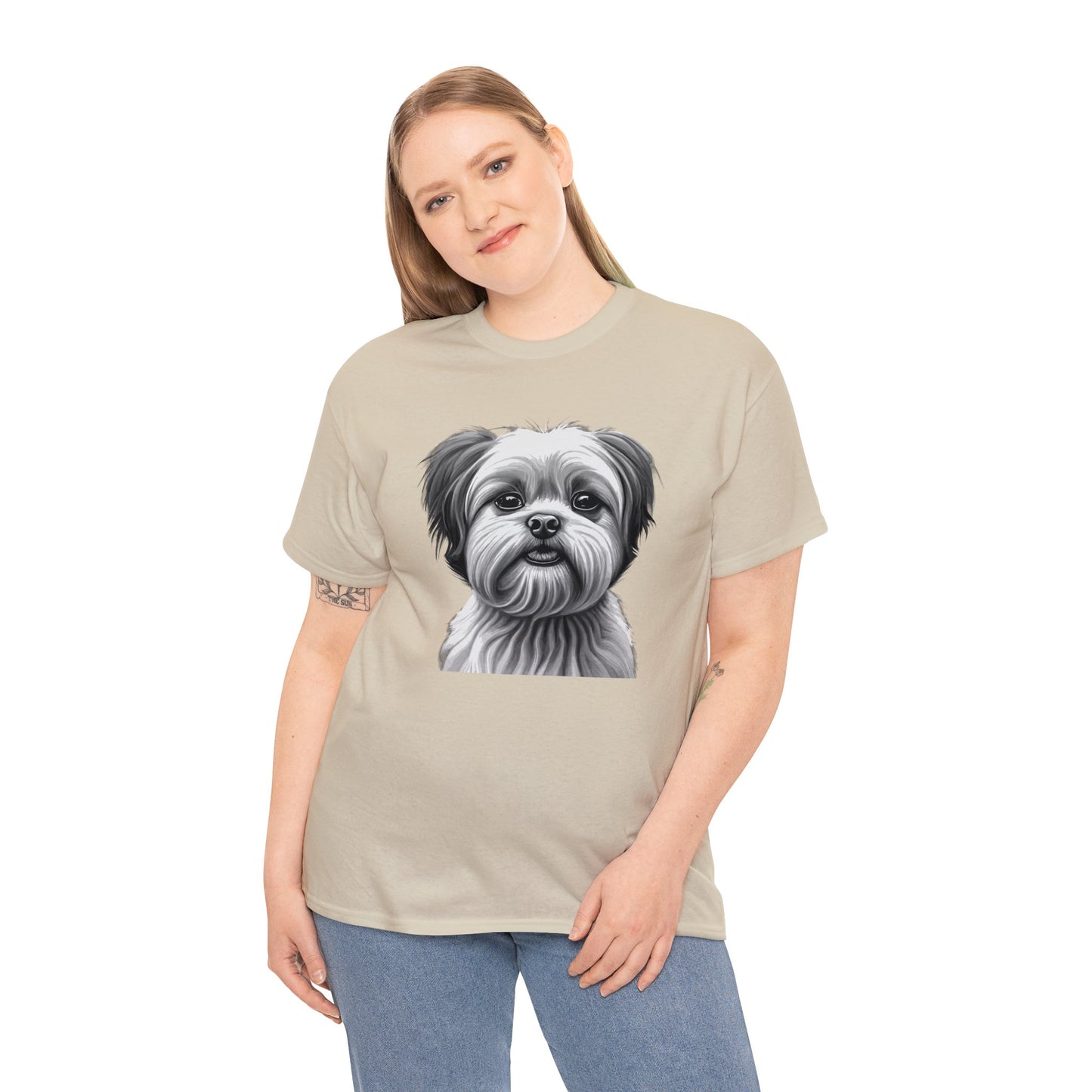 Shih Tzu, Dog, Dog Lover, Unisex Heavy Cotton Tee