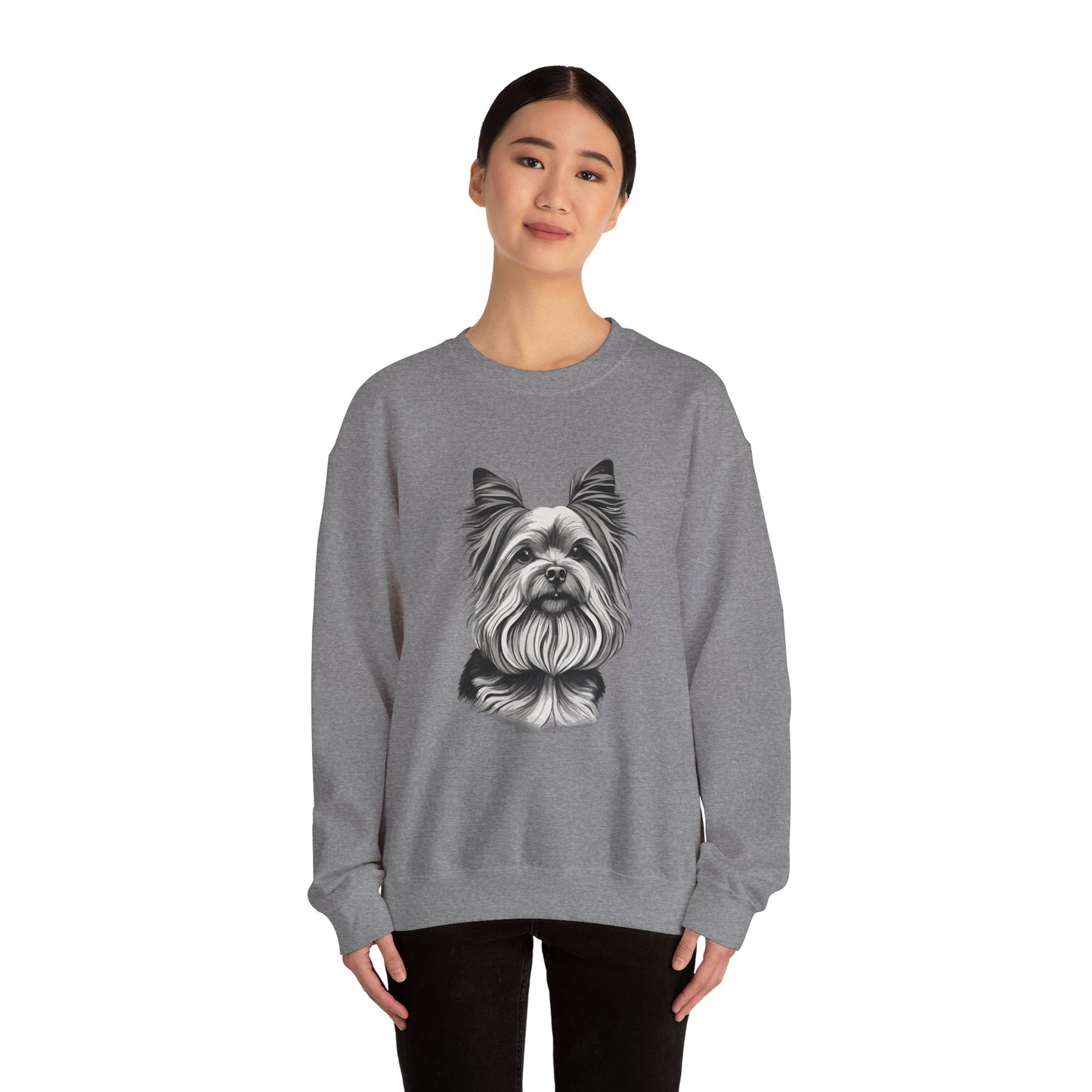 Yorkie, Dog, Dog Lover, Unisex Heavy Blend™ Crewneck Sweatshirt
