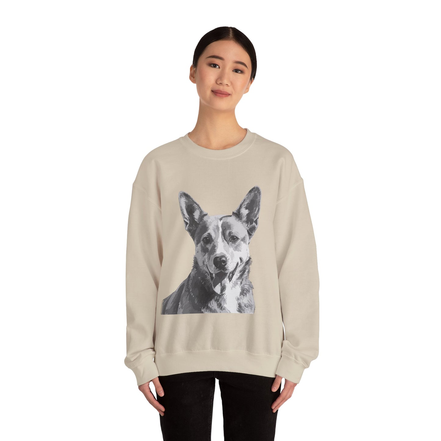 Australian Cattle Dog, Dog, Cute, Puppy, Love, Family Unisex Heavy Blend™ Crewneck Sweatshirt