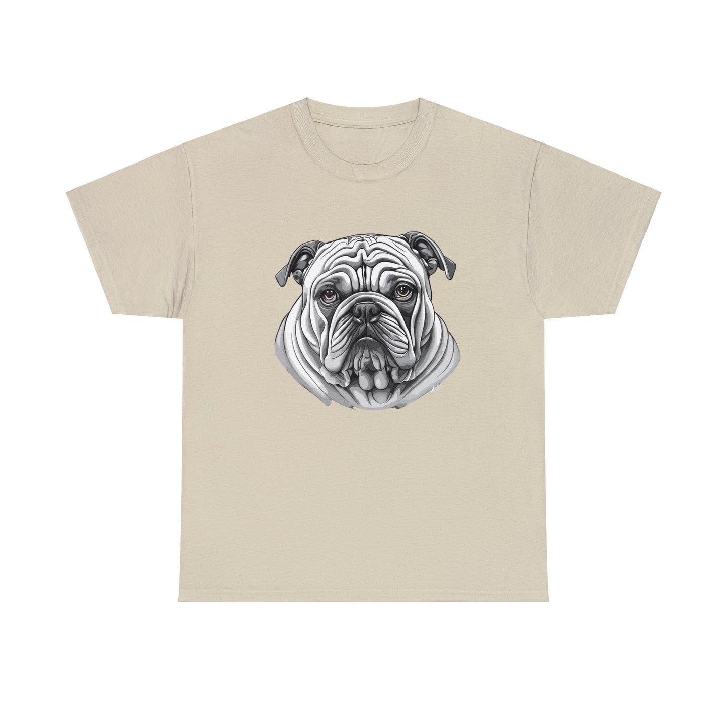 Bull Dog, Dog, Dog Lover, Unisex Heavy Cotton Tee