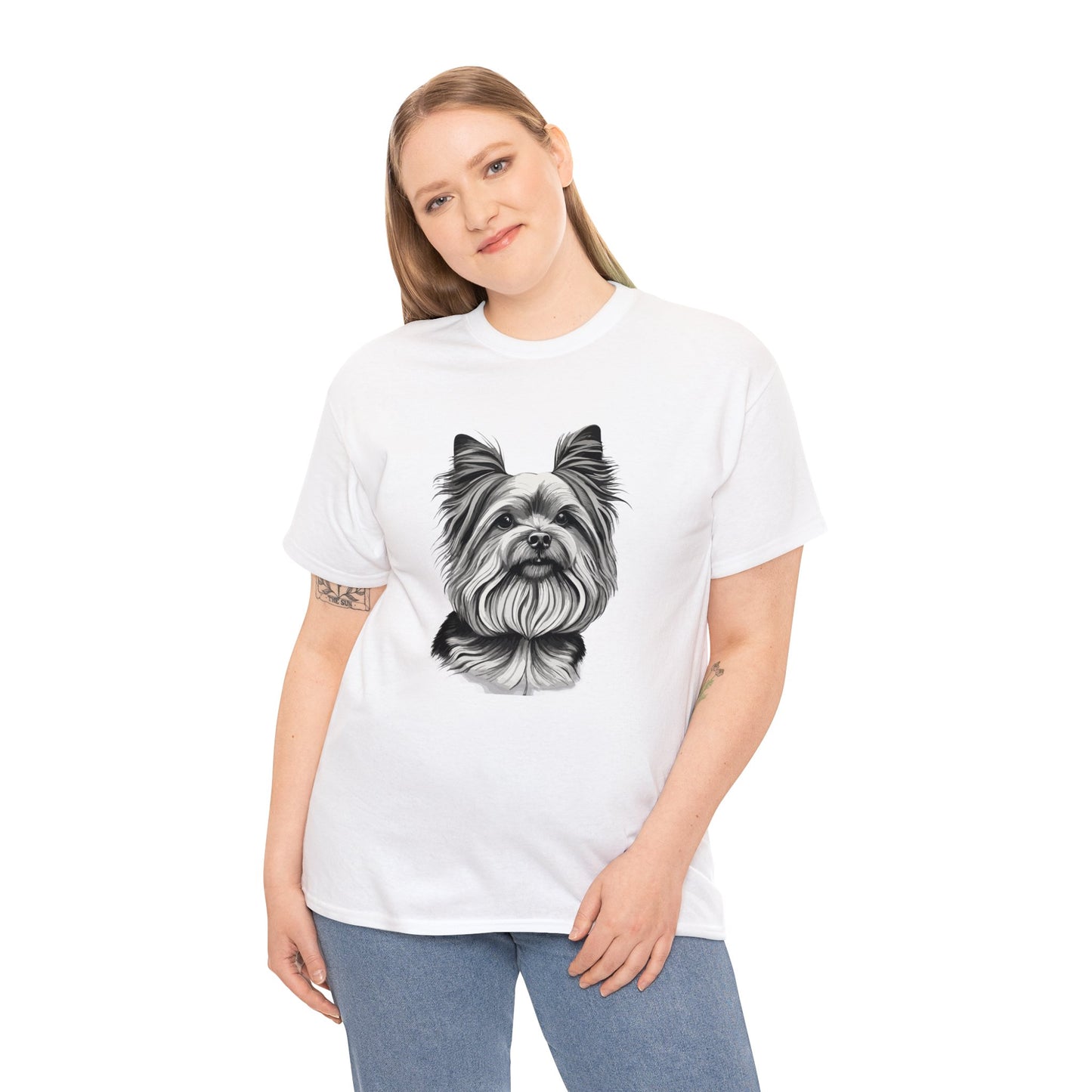 Yorkie, Dog, Dog Lover, Unisex Heavy Cotton Tee