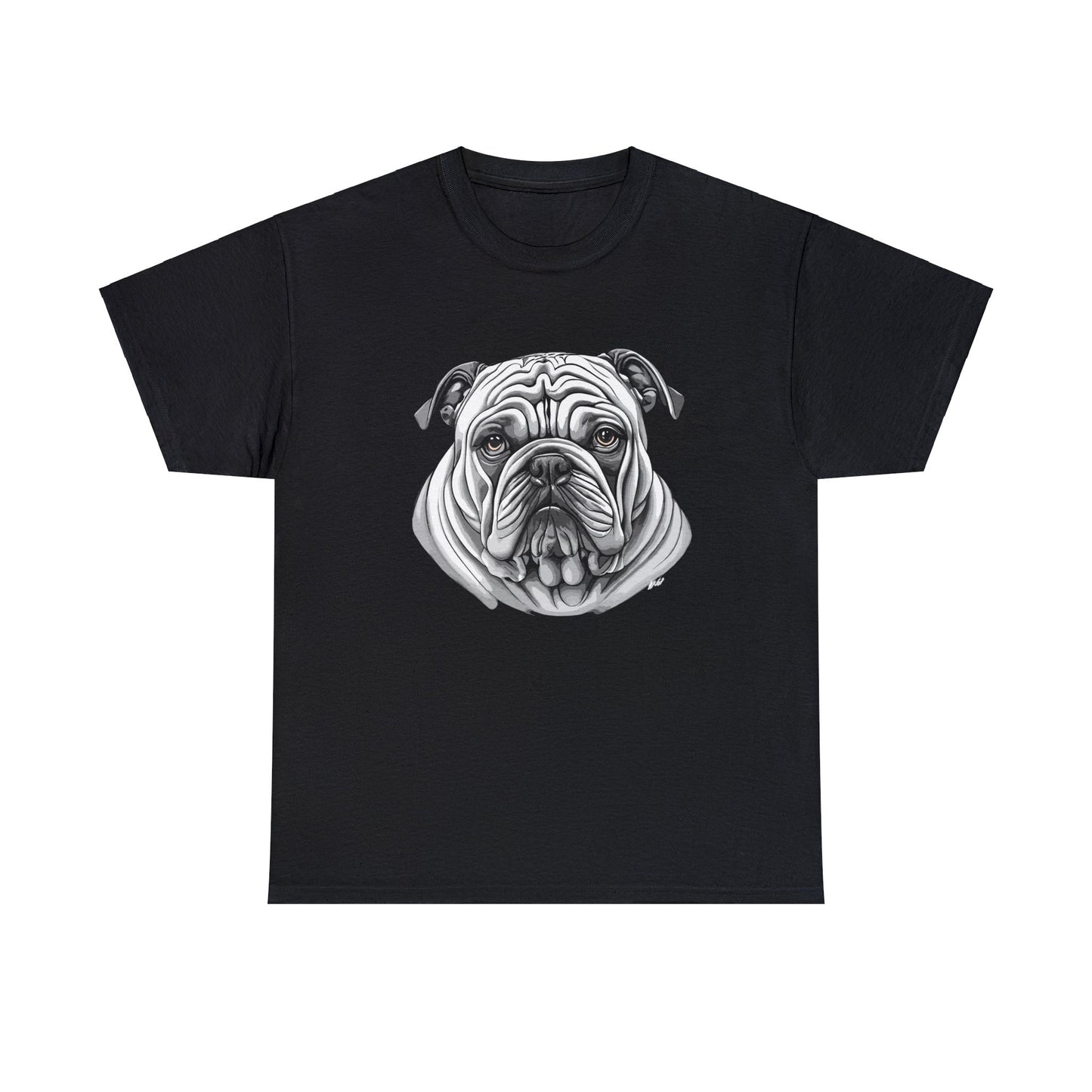 Bull Dog, Dog, Dog Lover, Unisex Heavy Cotton Tee