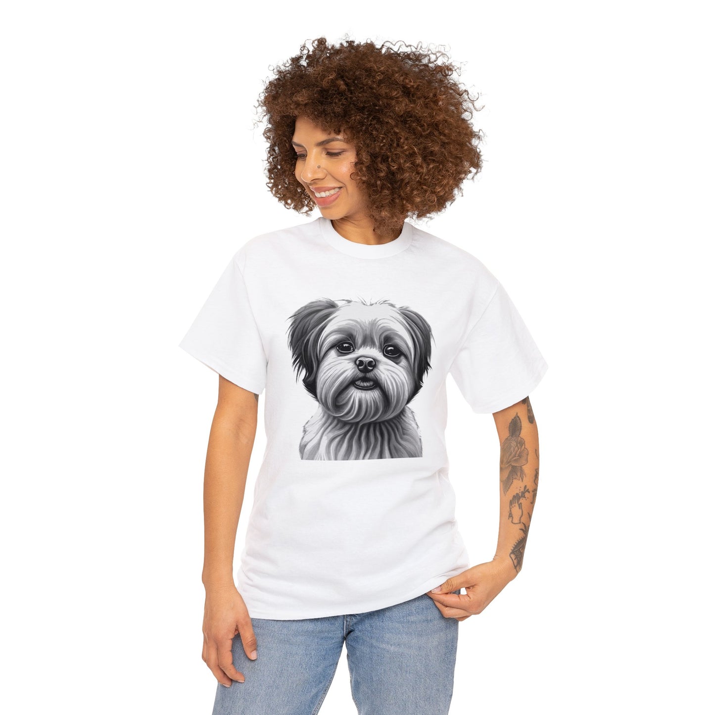 Shih Tzu, Dog, Dog Lover, Unisex Heavy Cotton Tee