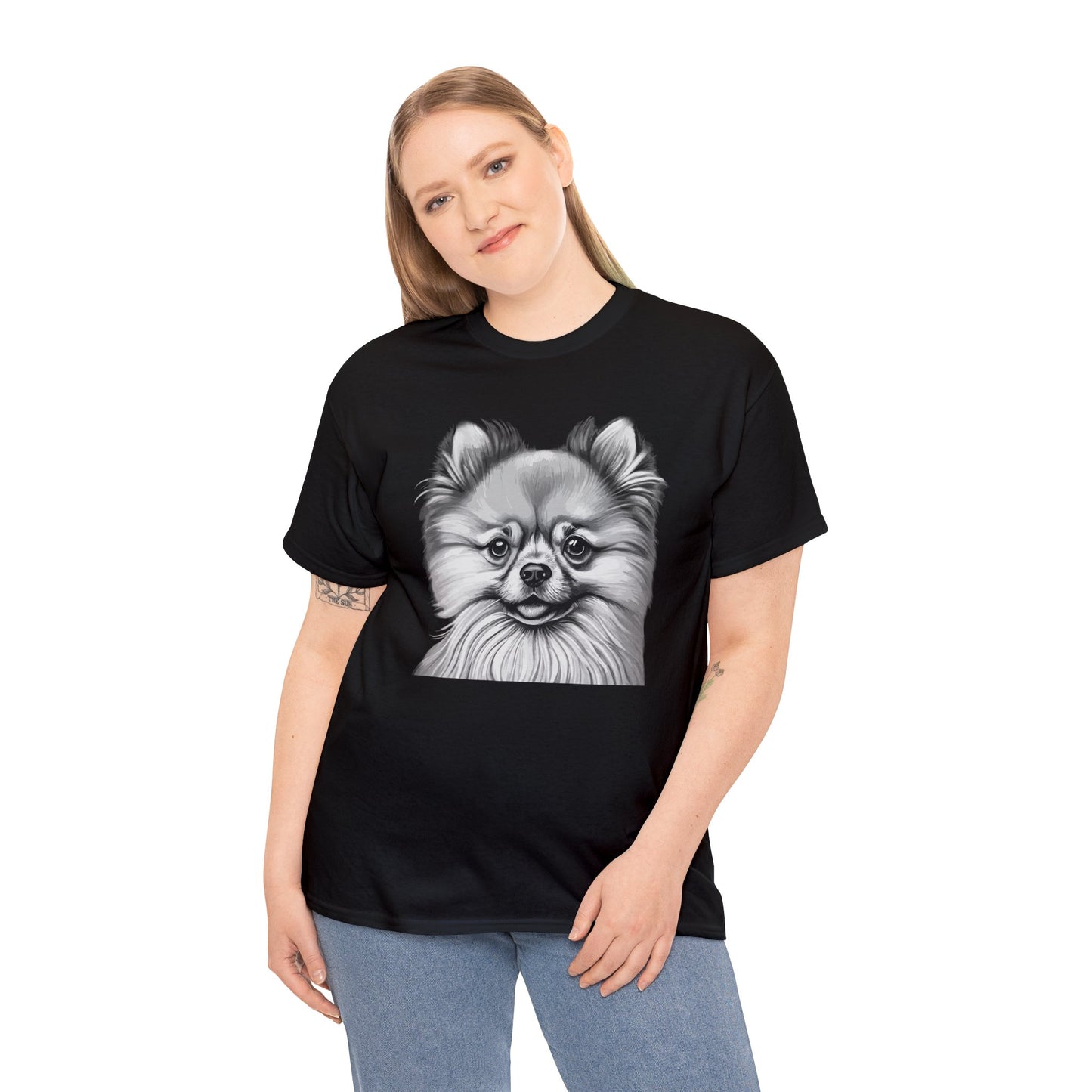 Pomeranian, Dog, Dog Lover, Unisex Heavy Cotton Tee