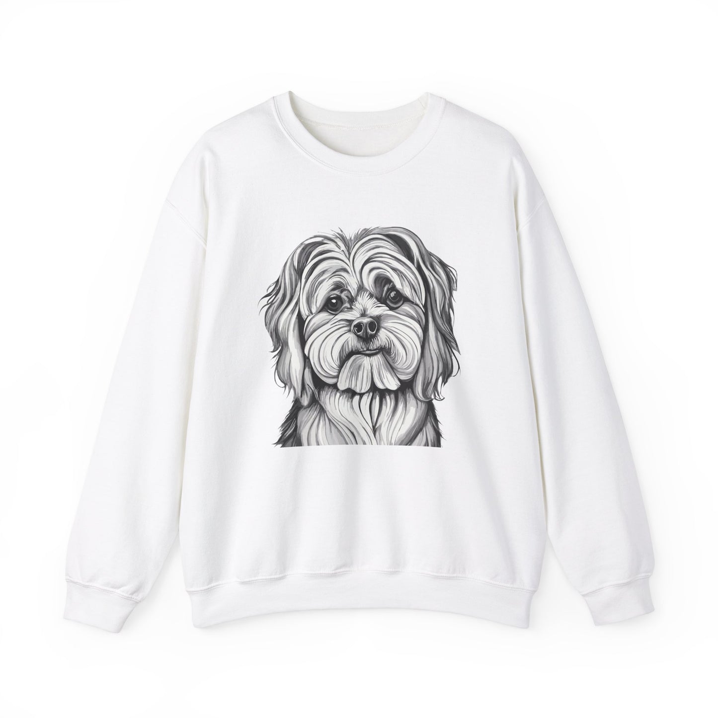 Maltese, Dog, Dog Lover, Unisex Heavy Blend™ Crewneck Sweatshirt
