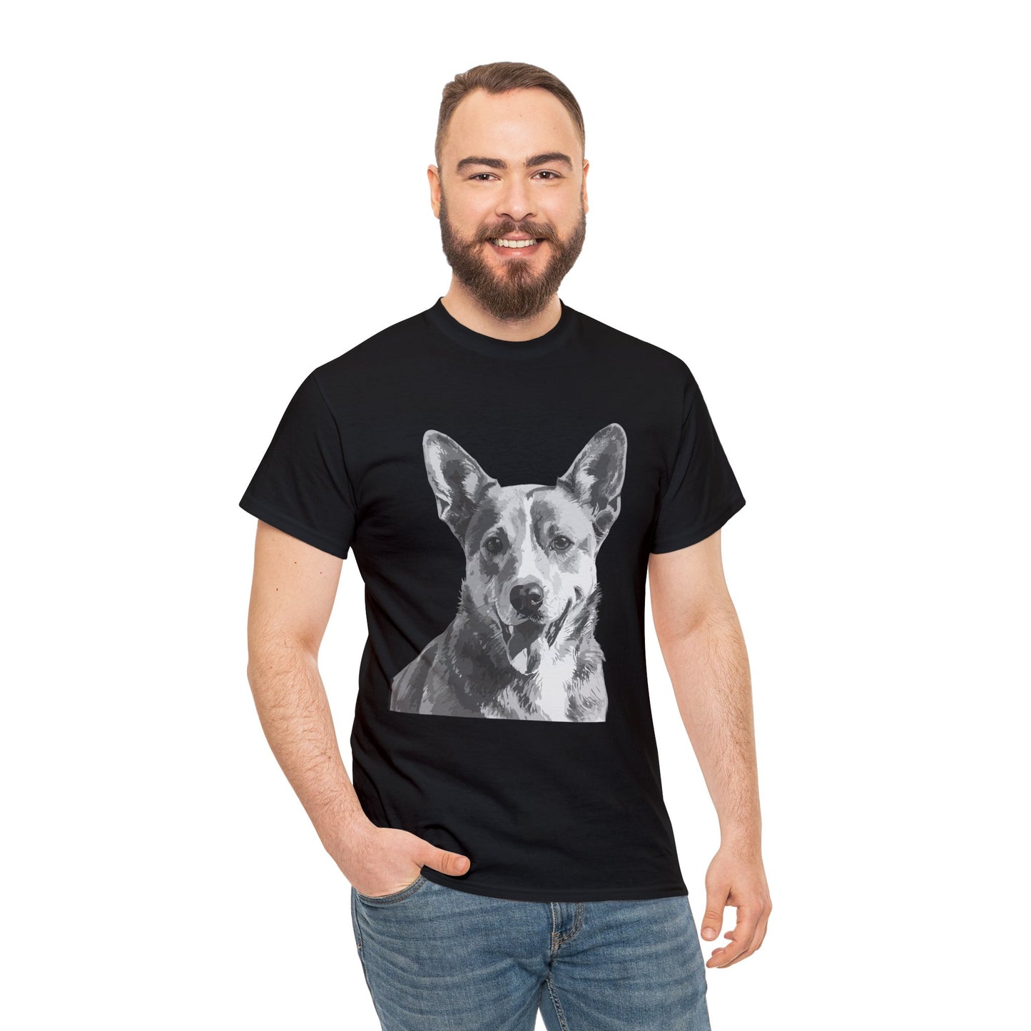 Australian Cattle Dog, Dog, Cute, Puppy, Love, Family Unisex Heavy Cotton Tee