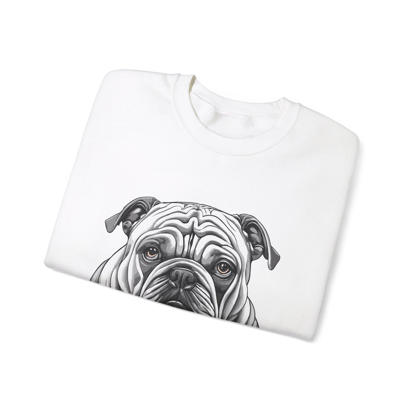 Bull Dog, Dog, Dog Lover, Unisex Heavy Blend™ Crewneck Sweatshirt