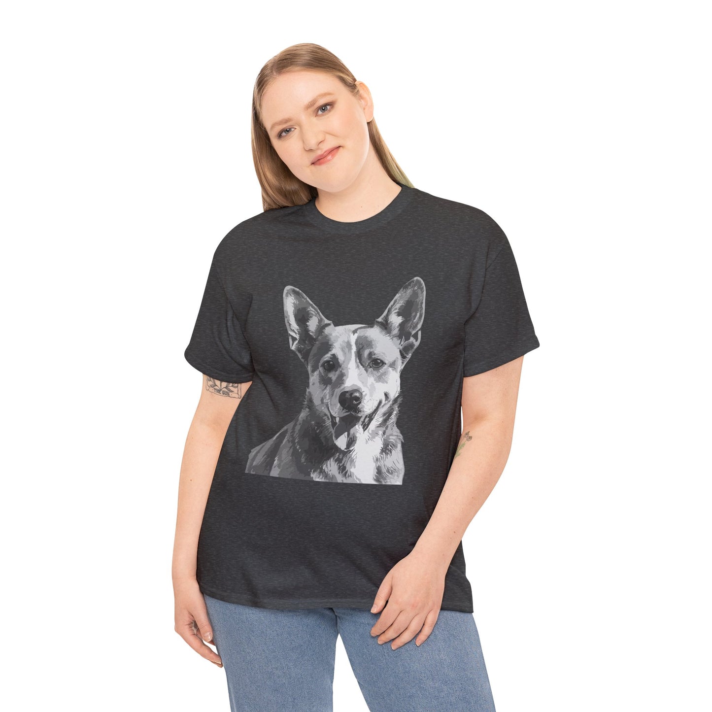 Australian Cattle Dog, Dog, Cute, Puppy, Love, Family Unisex Heavy Cotton Tee