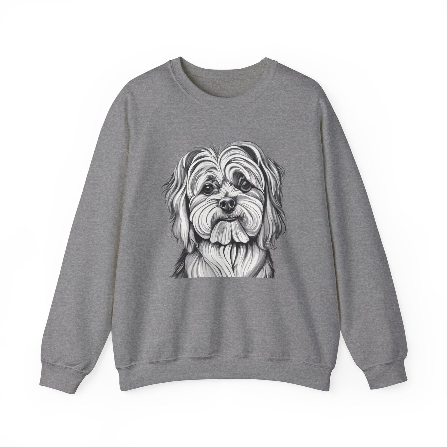 Maltese, Dog, Dog Lover, Unisex Heavy Blend™ Crewneck Sweatshirt