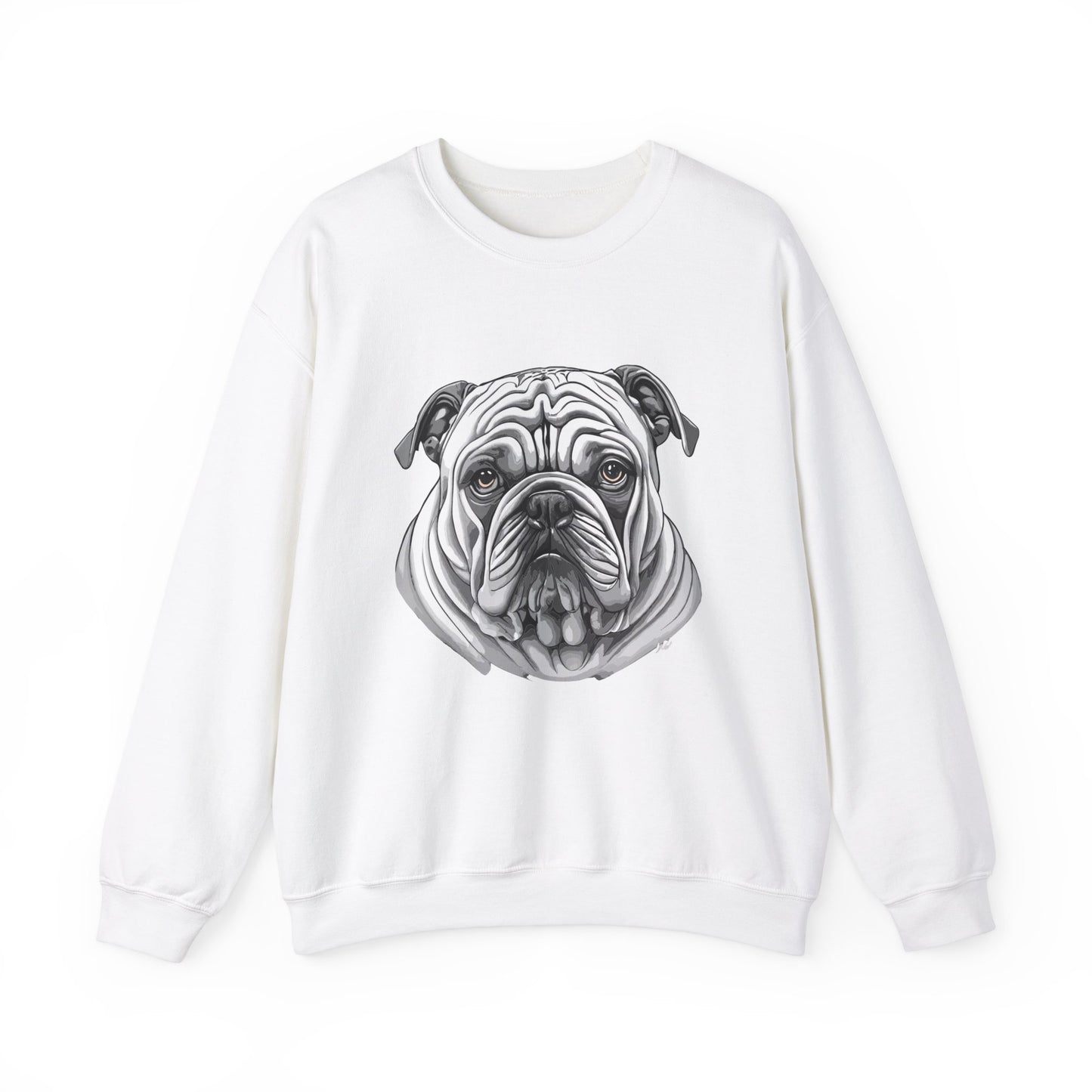 Bull Dog, Dog, Dog Lover, Unisex Heavy Blend™ Crewneck Sweatshirt