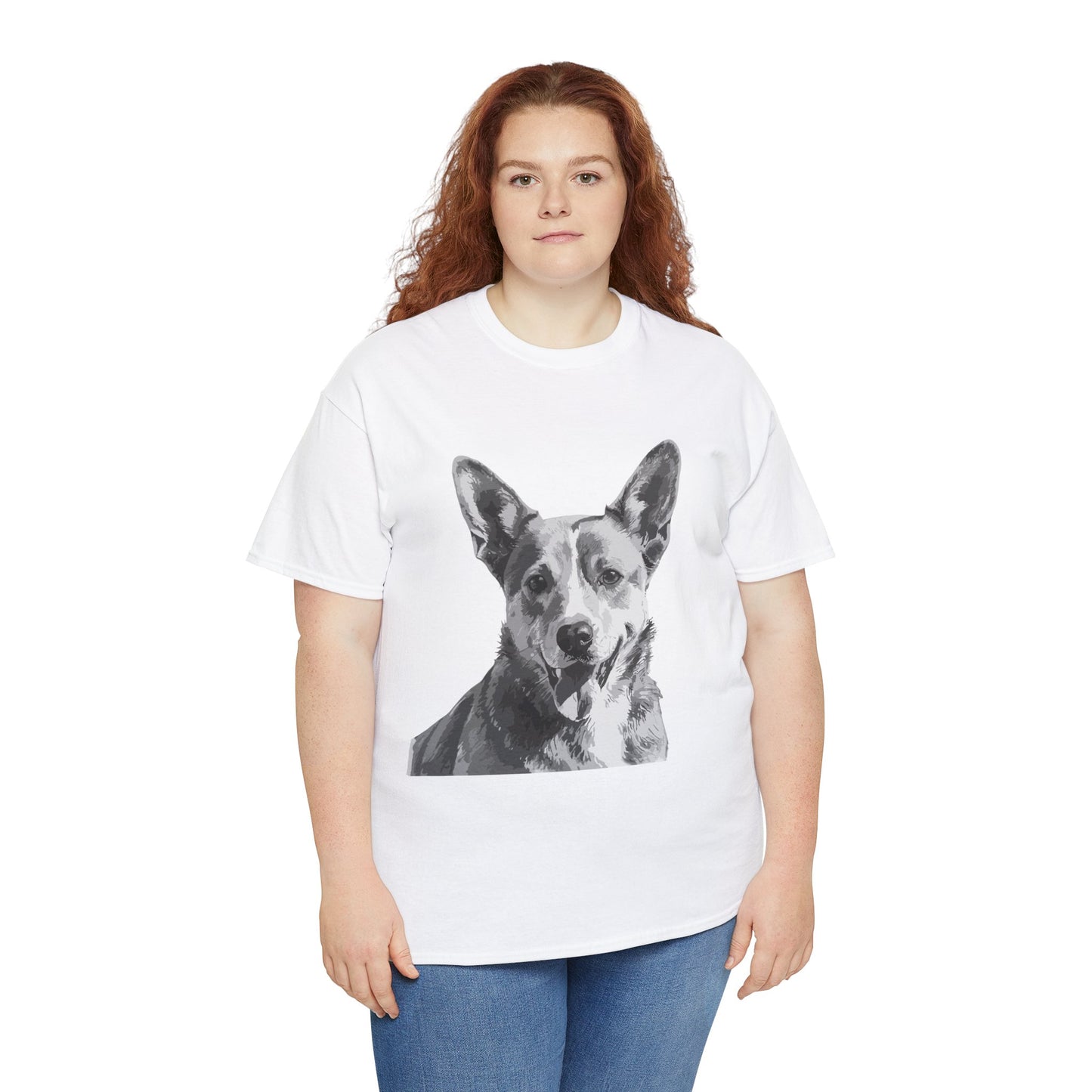 Australian Cattle Dog, Dog, Cute, Puppy, Love, Family Unisex Heavy Cotton Tee