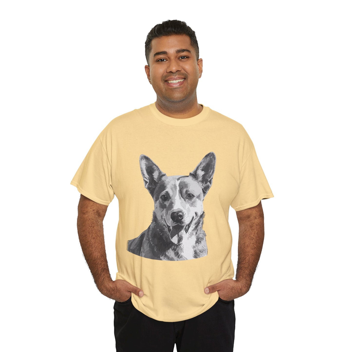 Australian Cattle Dog, Dog, Cute, Puppy, Love, Family Unisex Heavy Cotton Tee