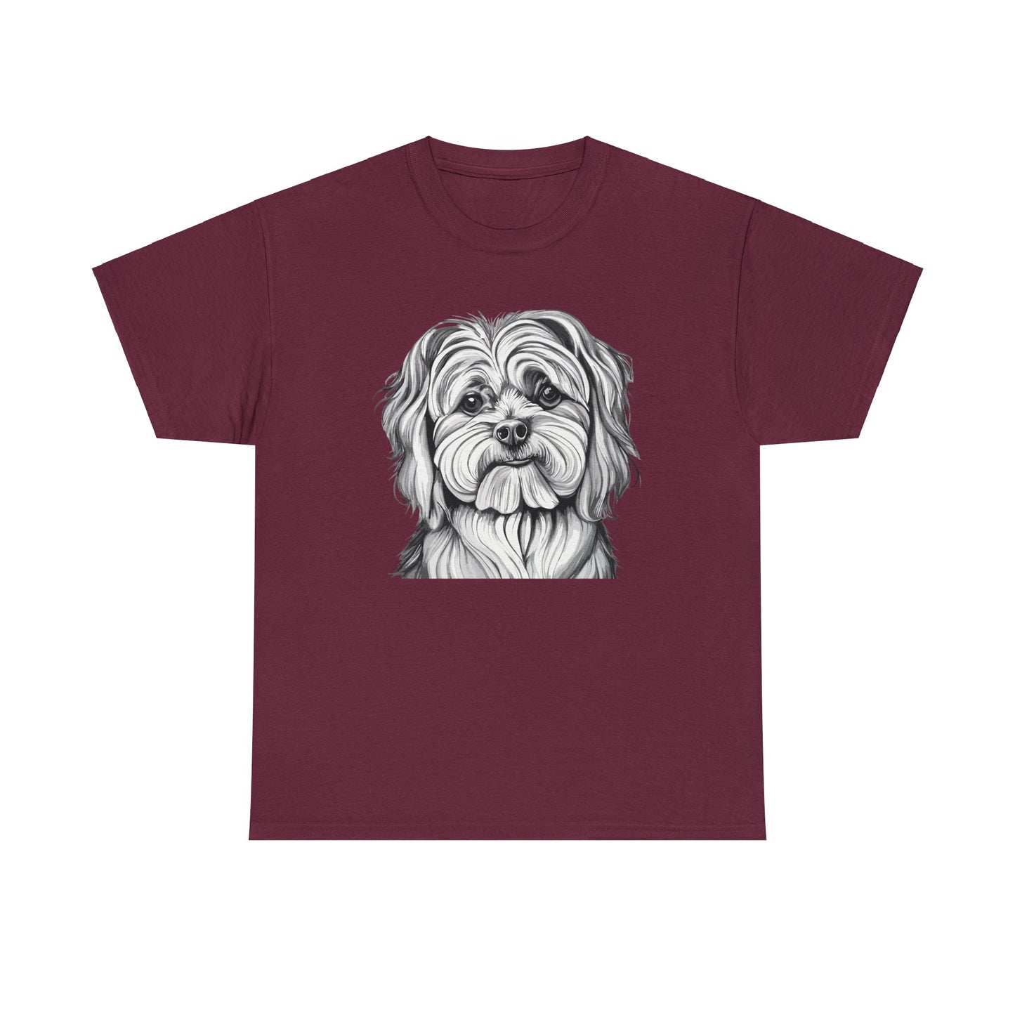 Maltese, Dog, Dog Lover, Unisex Heavy Cotton Tee