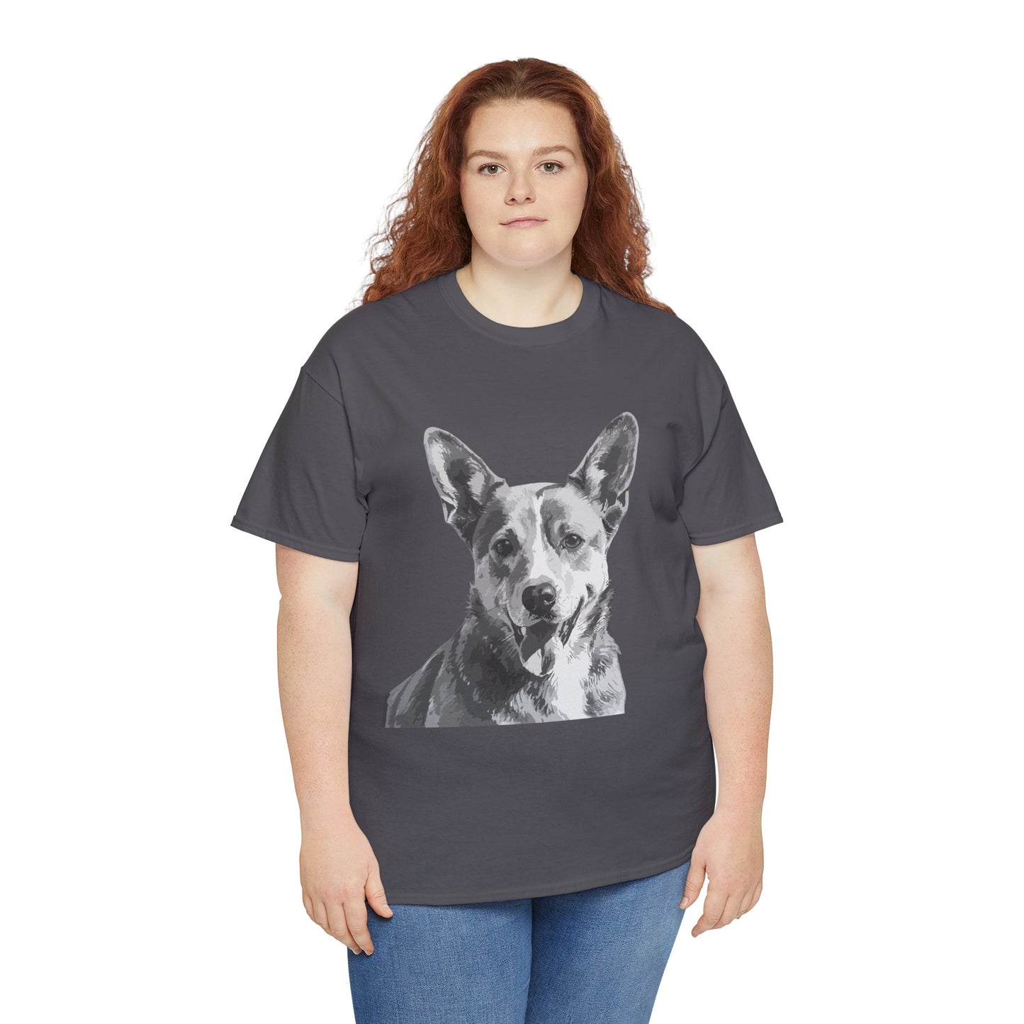 Australian Cattle Dog, Dog, Cute, Puppy, Love, Family Unisex Heavy Cotton Tee