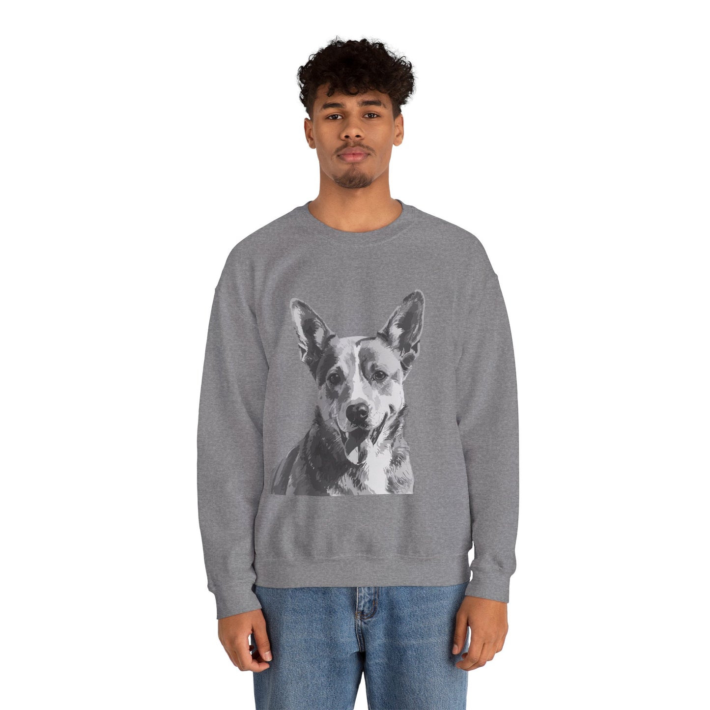 Australian Cattle Dog, Dog, Cute, Puppy, Love, Family Unisex Heavy Blend™ Crewneck Sweatshirt