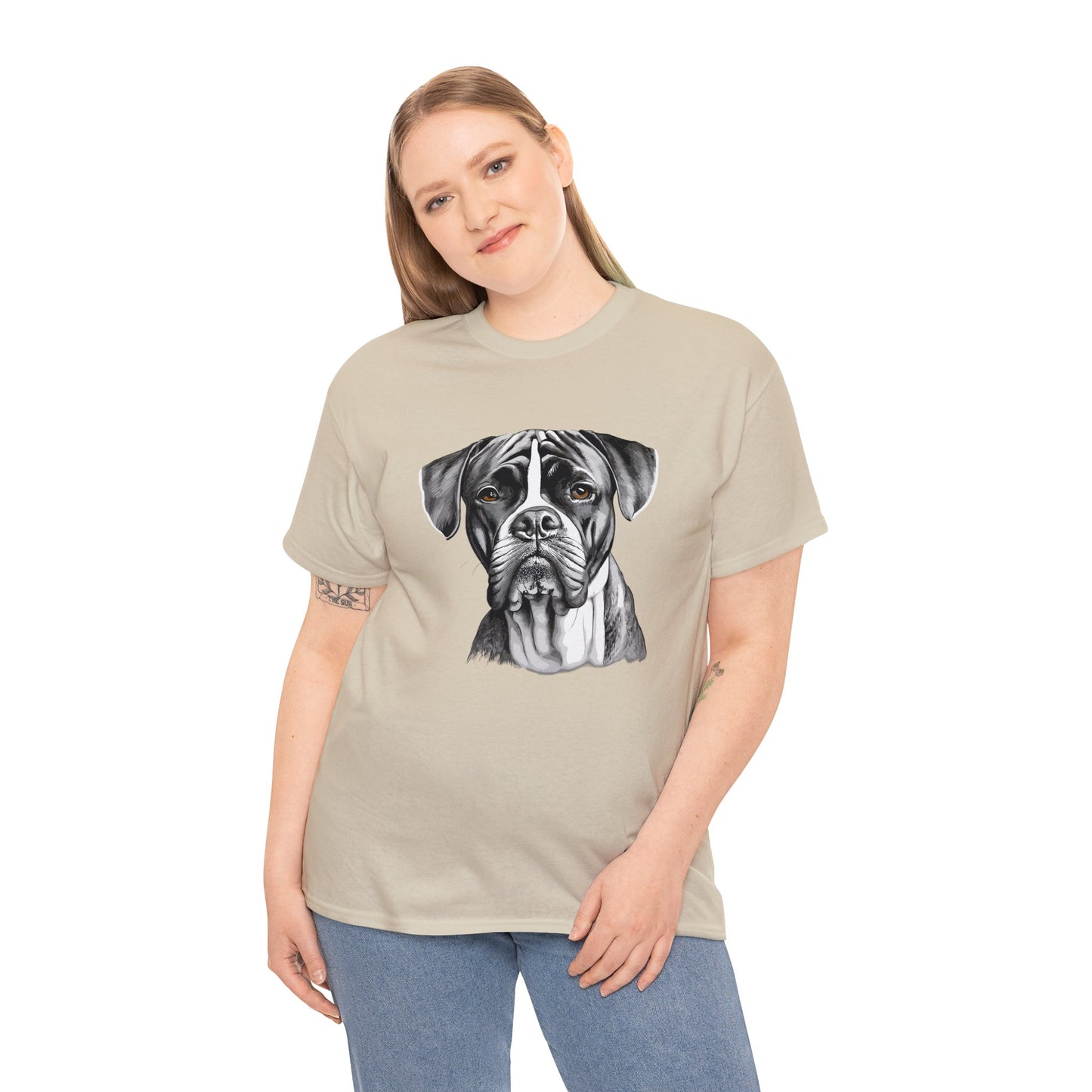 Boxer, Dog, Dog Lover, Unisex Heavy Cotton Tee