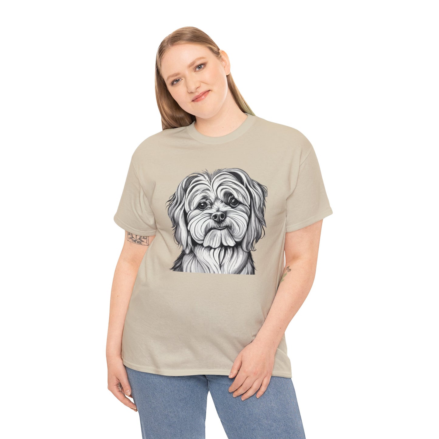 Maltese, Dog, Dog Lover, Unisex Heavy Cotton Tee