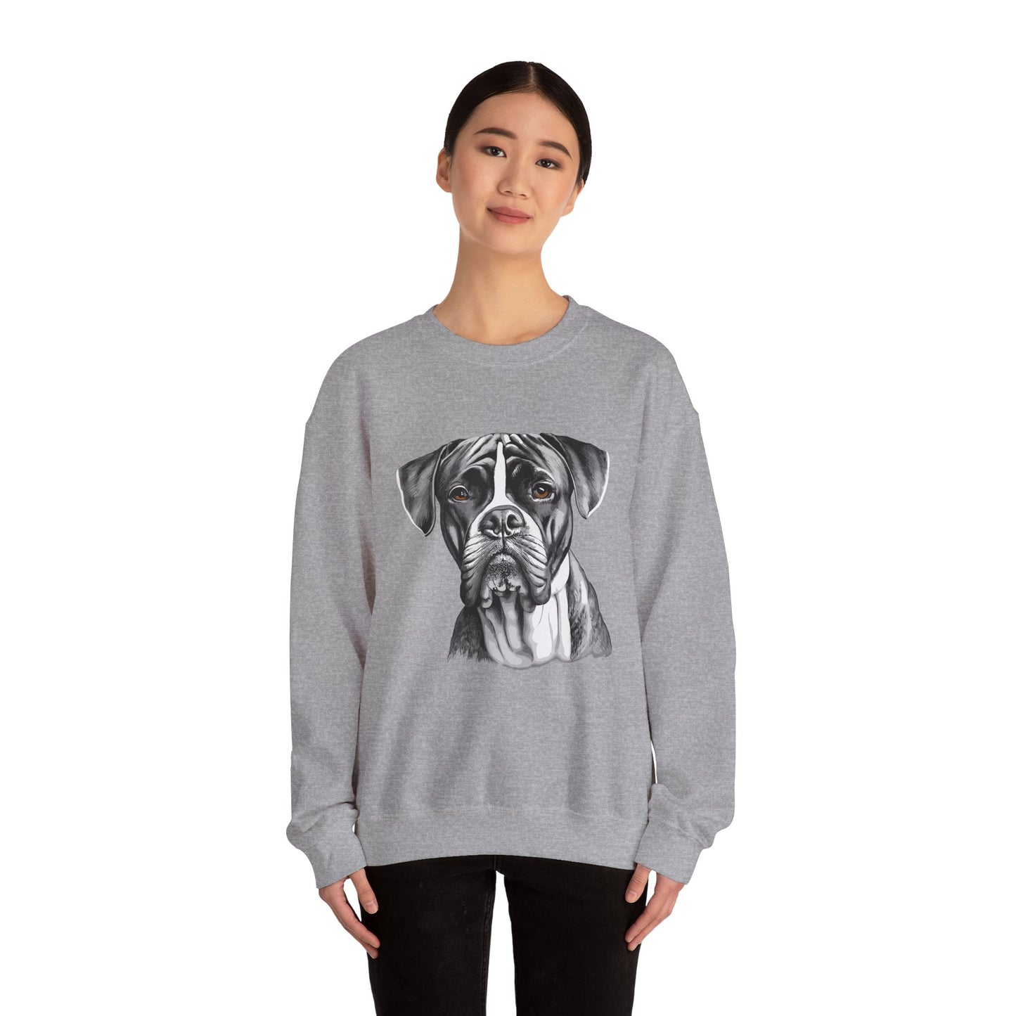 Boxer, Dog, Dog Lover, Unisex Heavy Blend™ Crewneck Sweatshirt