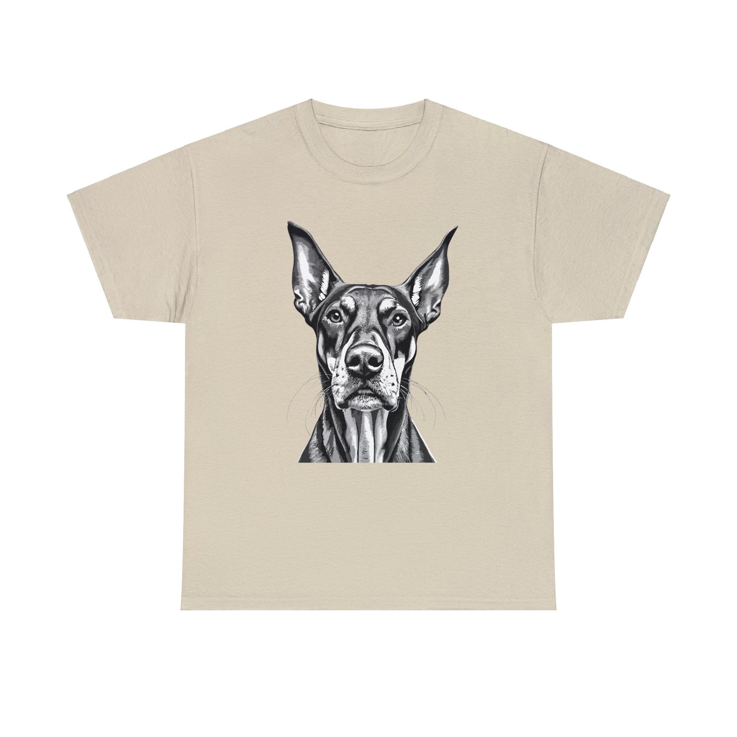 Doberman Pinscher, Dog, Cute, Puppy, Love, Family, Unisex Heavy Cotton Tee