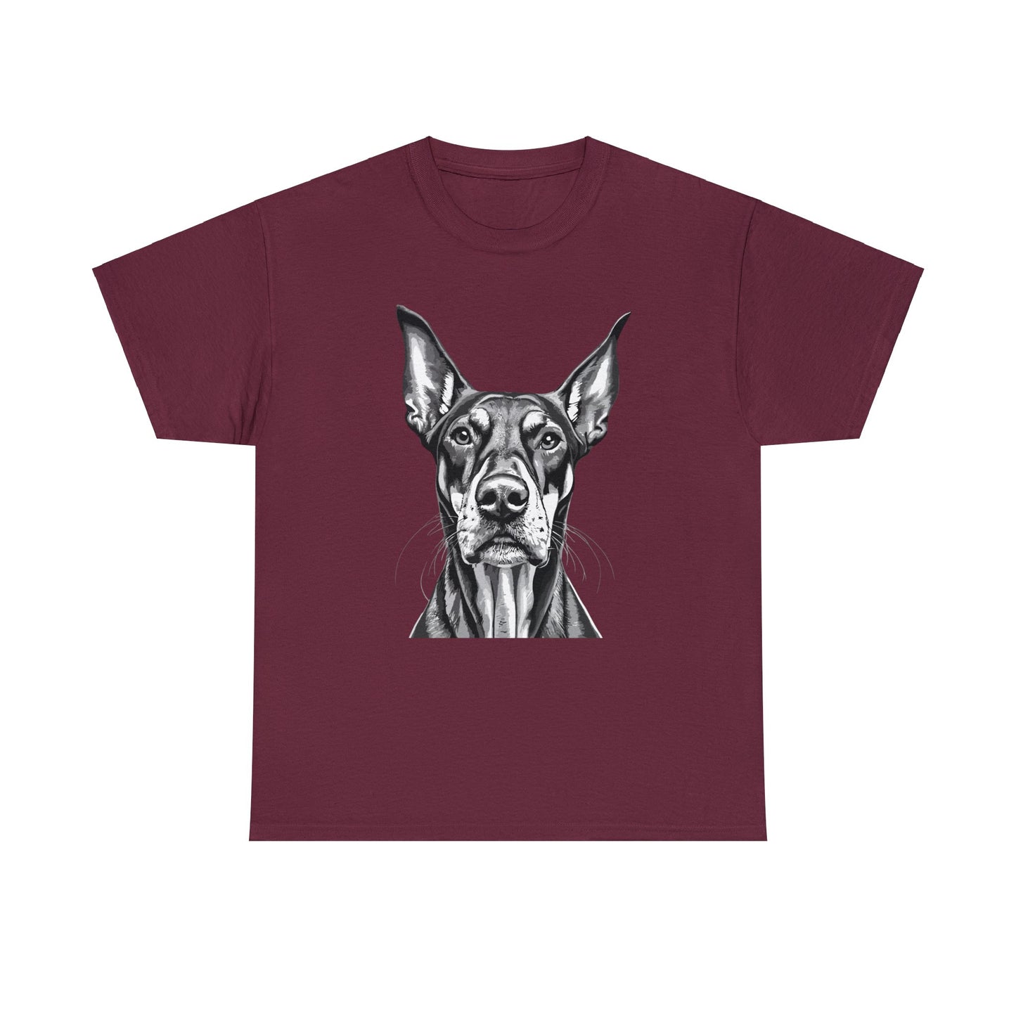 Doberman Pinscher, Dog, Cute, Puppy, Love, Family, Unisex Heavy Cotton Tee
