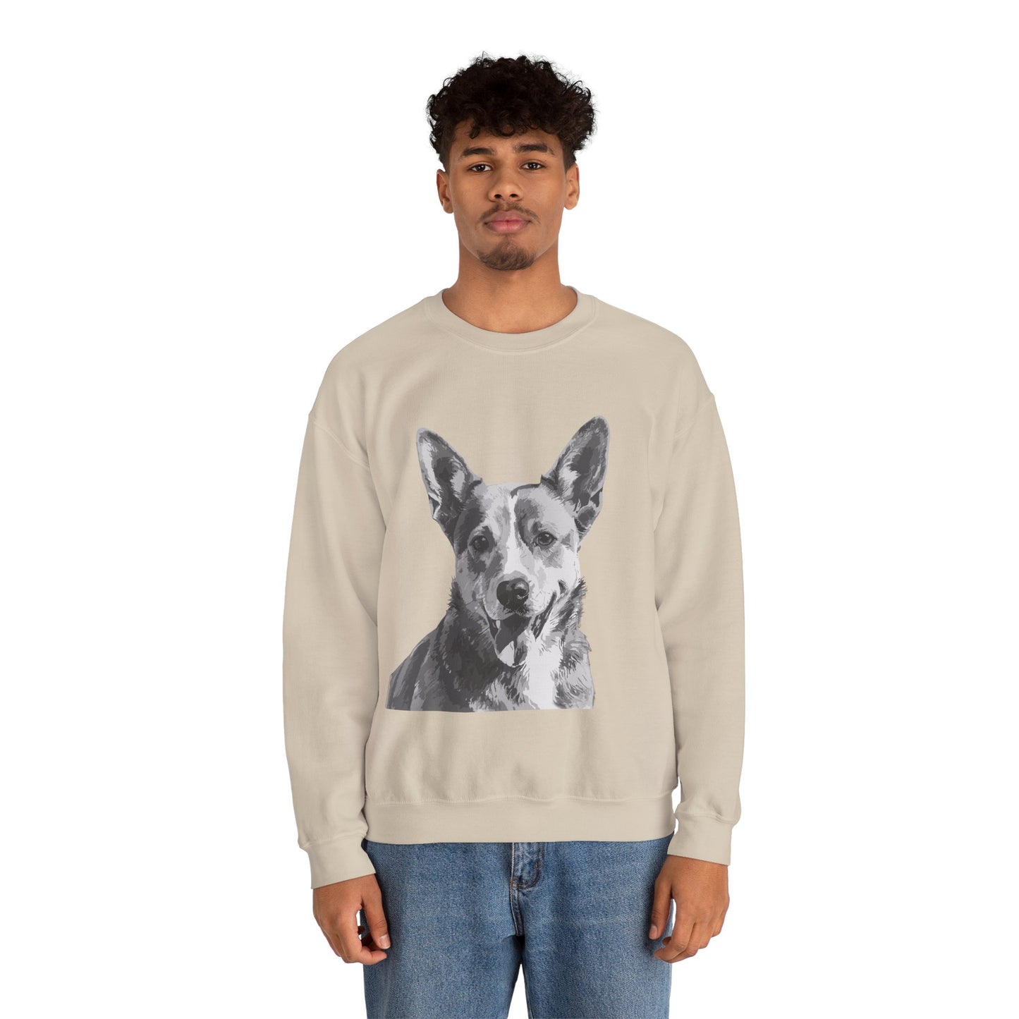 Australian Cattle Dog, Dog, Cute, Puppy, Love, Family Unisex Heavy Blend™ Crewneck Sweatshirt