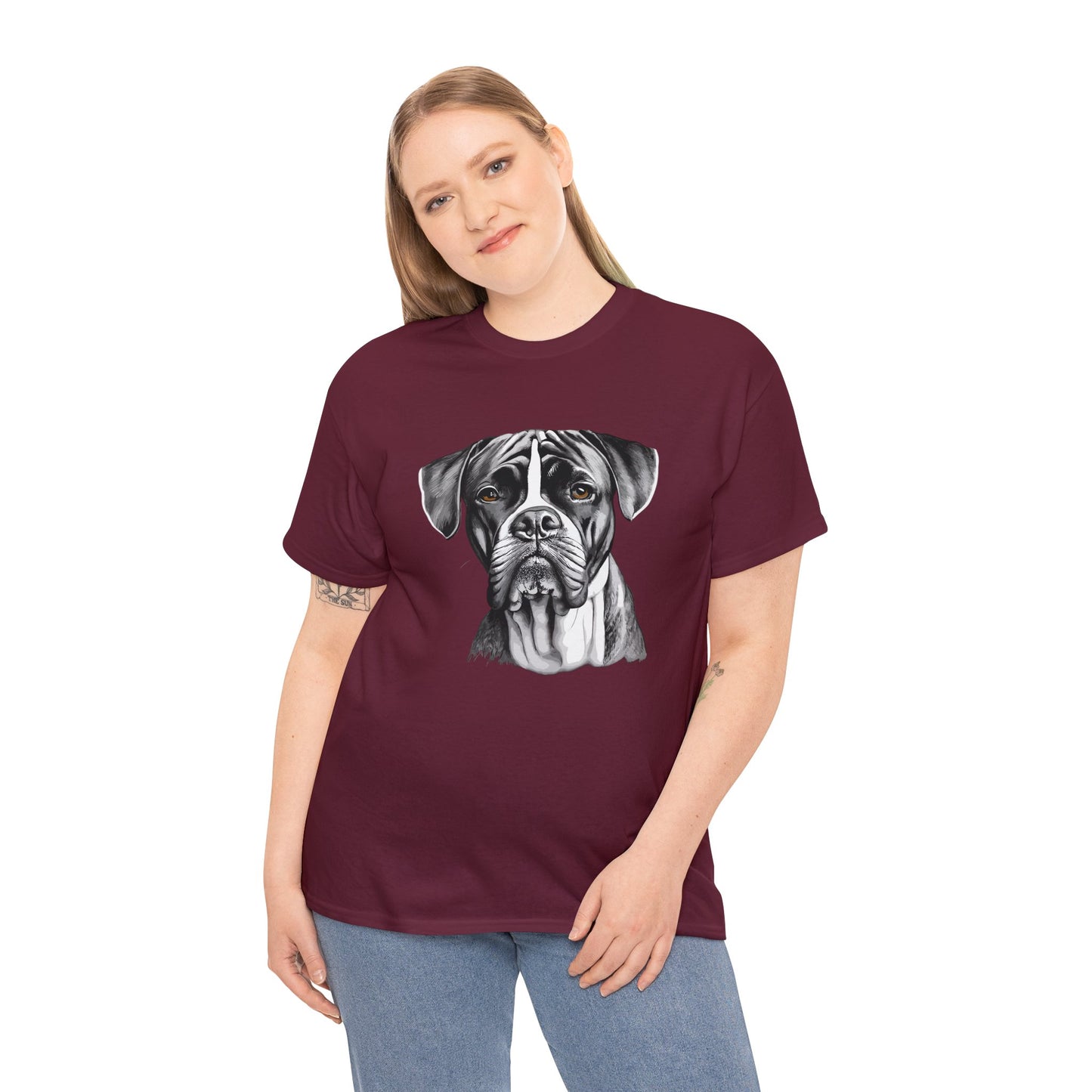 Boxer, Dog, Dog Lover, Unisex Heavy Cotton Tee