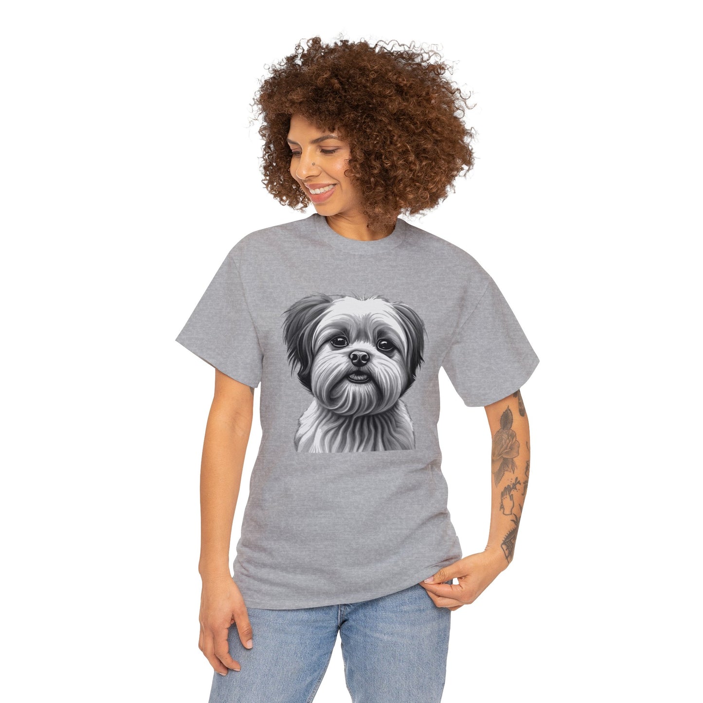 Shih Tzu, Dog, Dog Lover, Unisex Heavy Cotton Tee