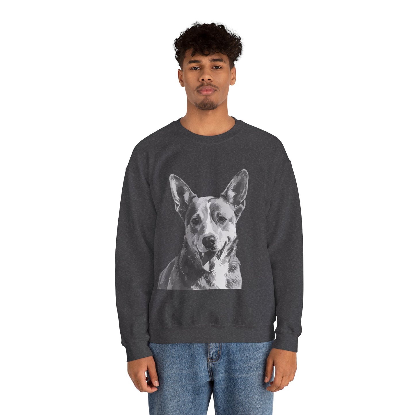 Australian Cattle Dog, Dog, Cute, Puppy, Love, Family Unisex Heavy Blend™ Crewneck Sweatshirt