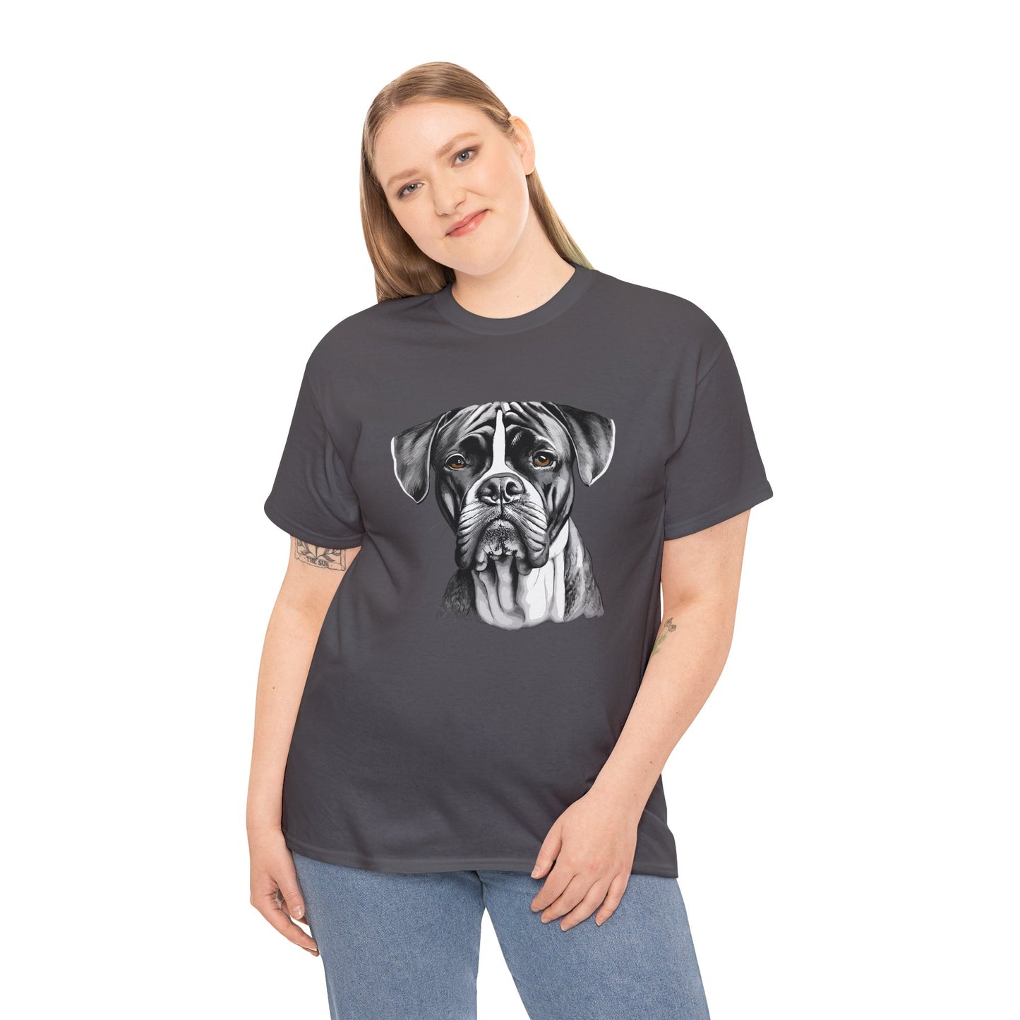 Boxer, Dog, Dog Lover, Unisex Heavy Cotton Tee