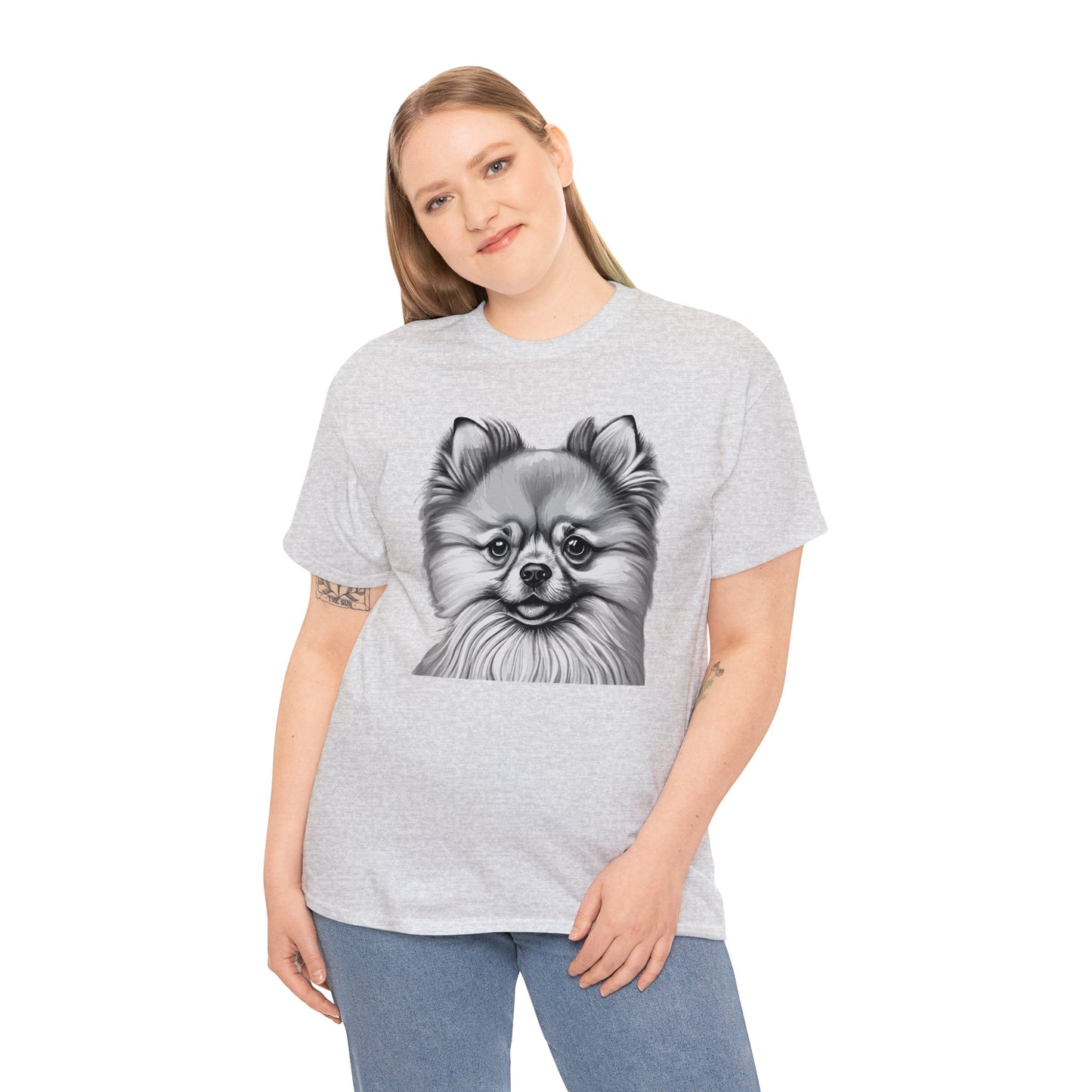Pomeranian, Dog, Dog Lover, Unisex Heavy Cotton Tee