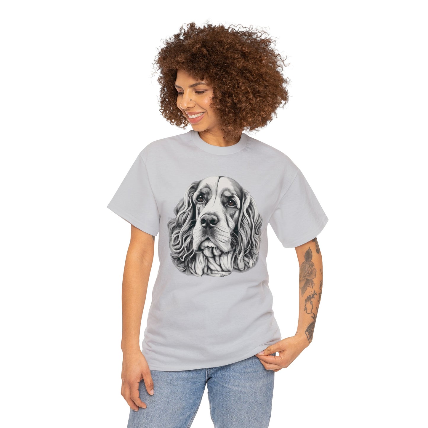 Cocker Spaniel, Dog, Dog Lover, Unisex Heavy Cotton Tee