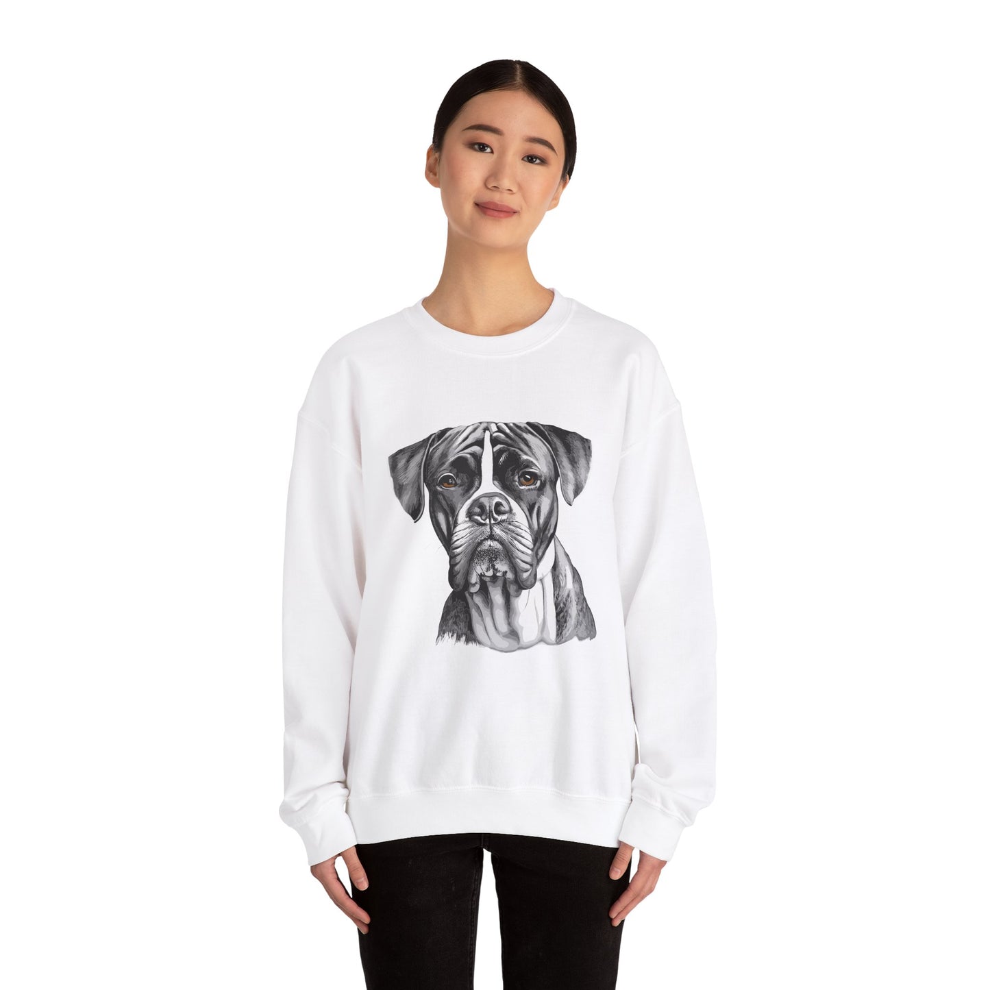 Boxer, Dog, Dog Lover, Unisex Heavy Blend™ Crewneck Sweatshirt