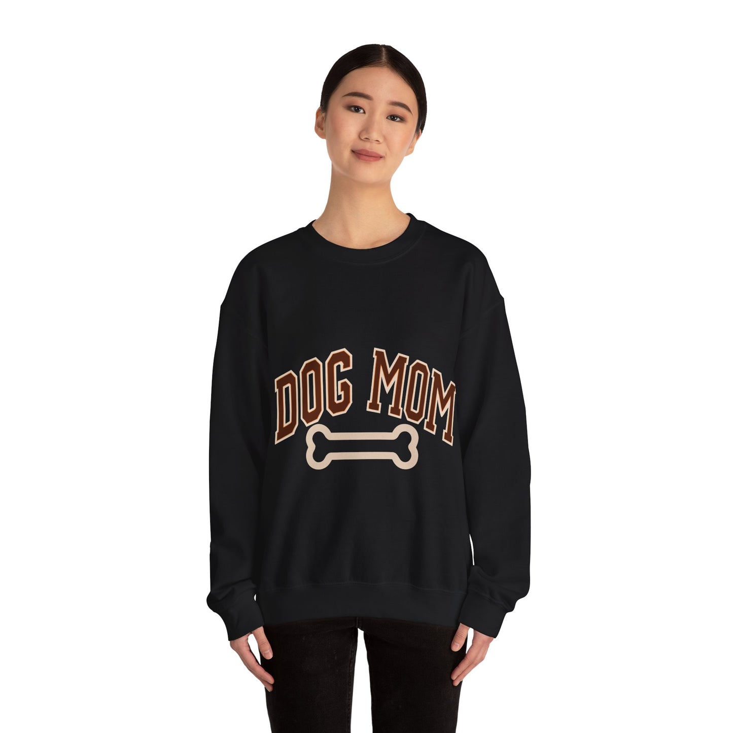 Dog Mom, Love, Dog, Mom, Puppy, Family, Unisex Heavy Blend™ Crewneck Sweatshirt