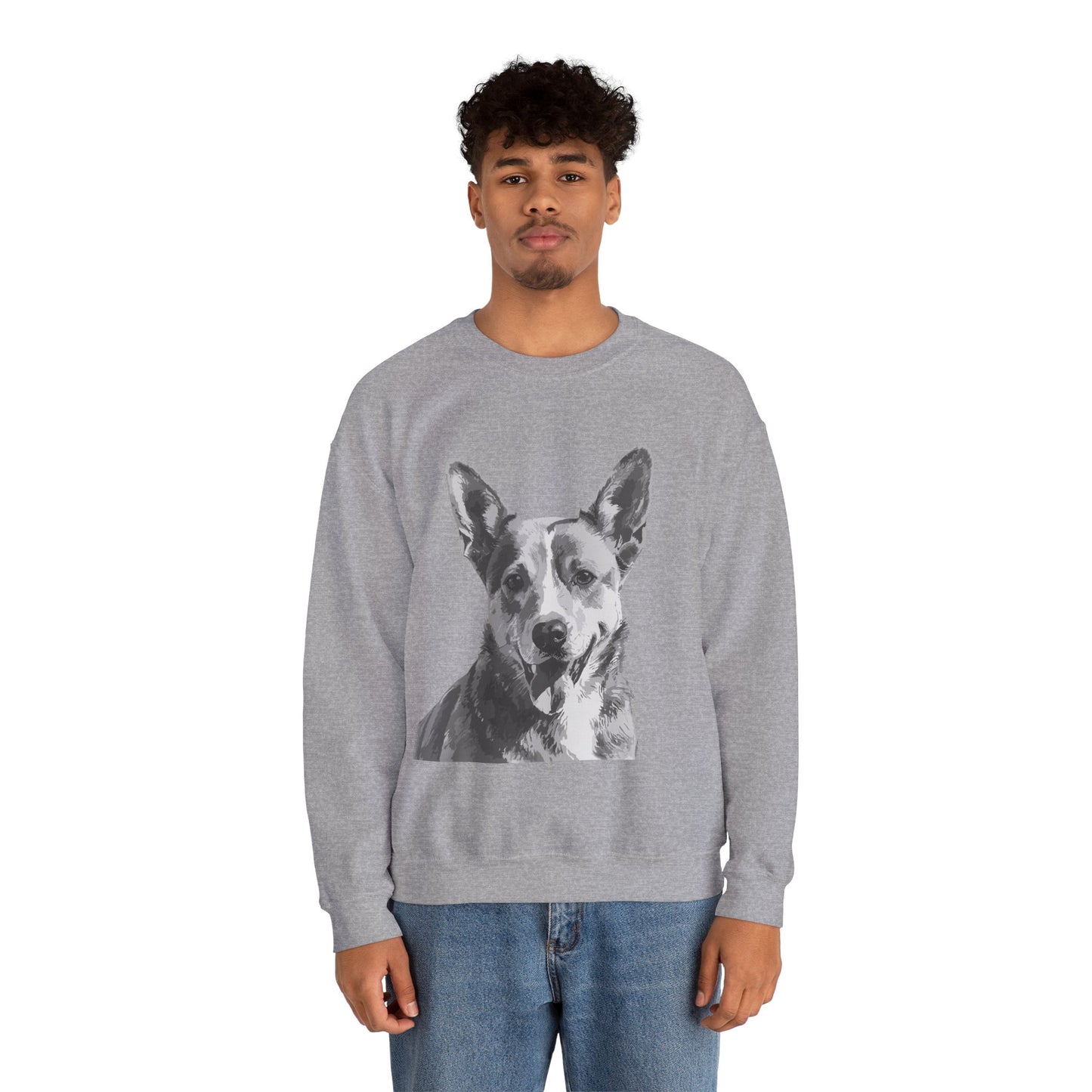 Australian Cattle Dog, Dog, Cute, Puppy, Love, Family Unisex Heavy Blend™ Crewneck Sweatshirt