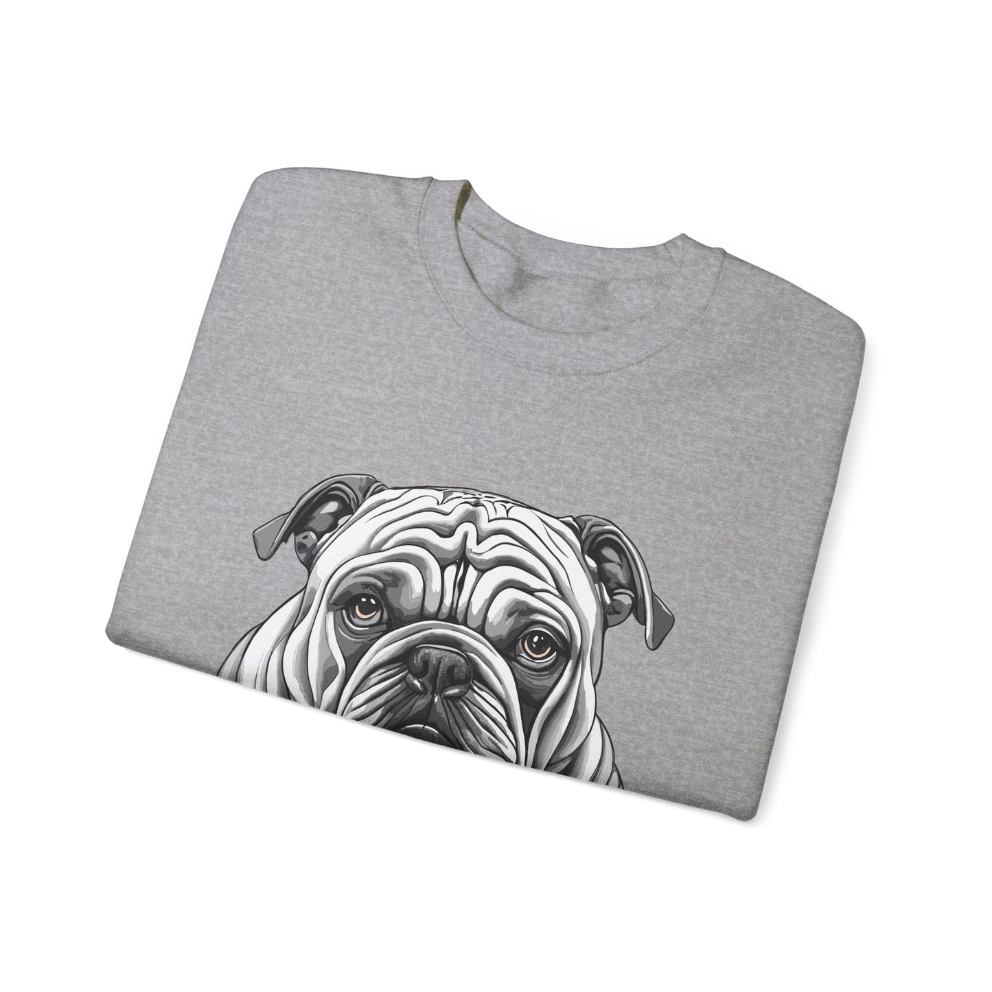 Bull Dog, Dog, Dog Lover, Unisex Heavy Blend™ Crewneck Sweatshirt