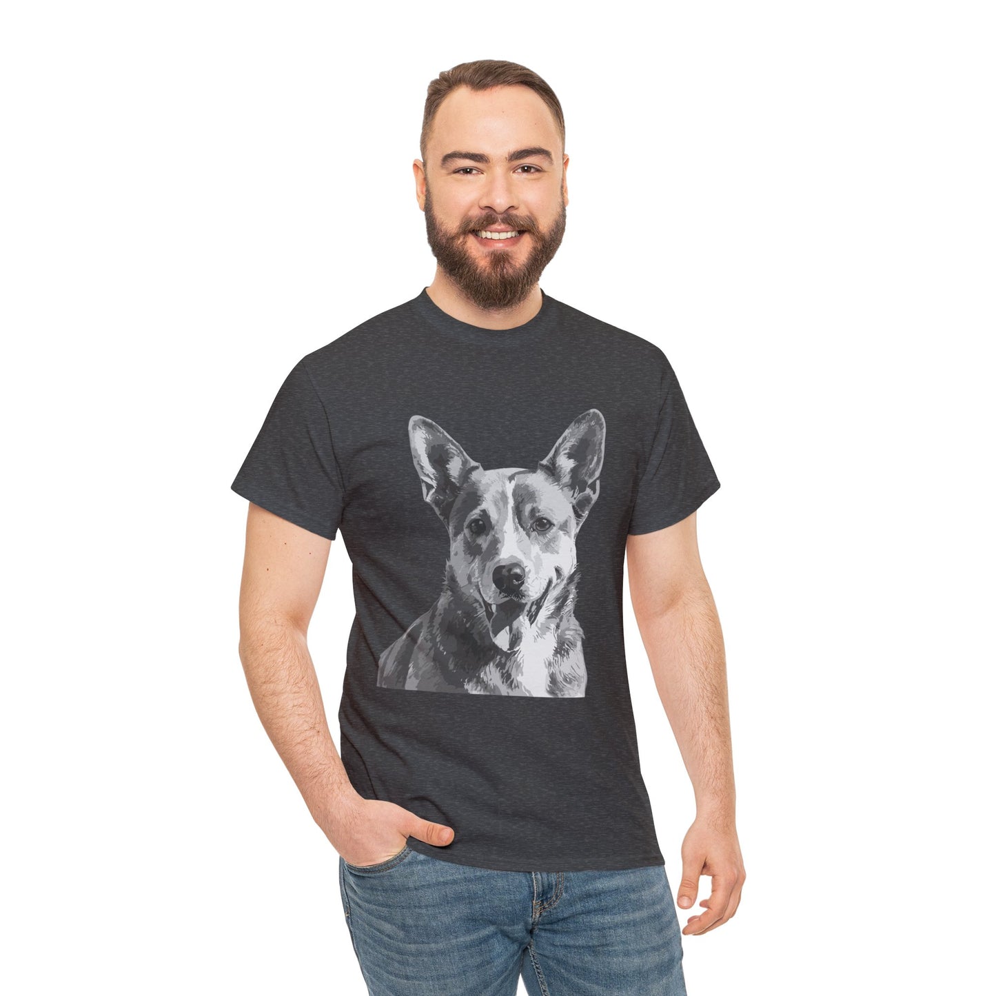 Australian Cattle Dog, Dog, Cute, Puppy, Love, Family Unisex Heavy Cotton Tee