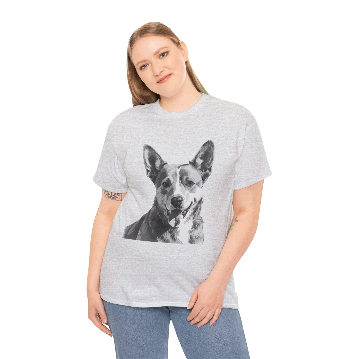 Australian Cattle Dog, Dog, Cute, Puppy, Love, Family Unisex Heavy Cotton Tee