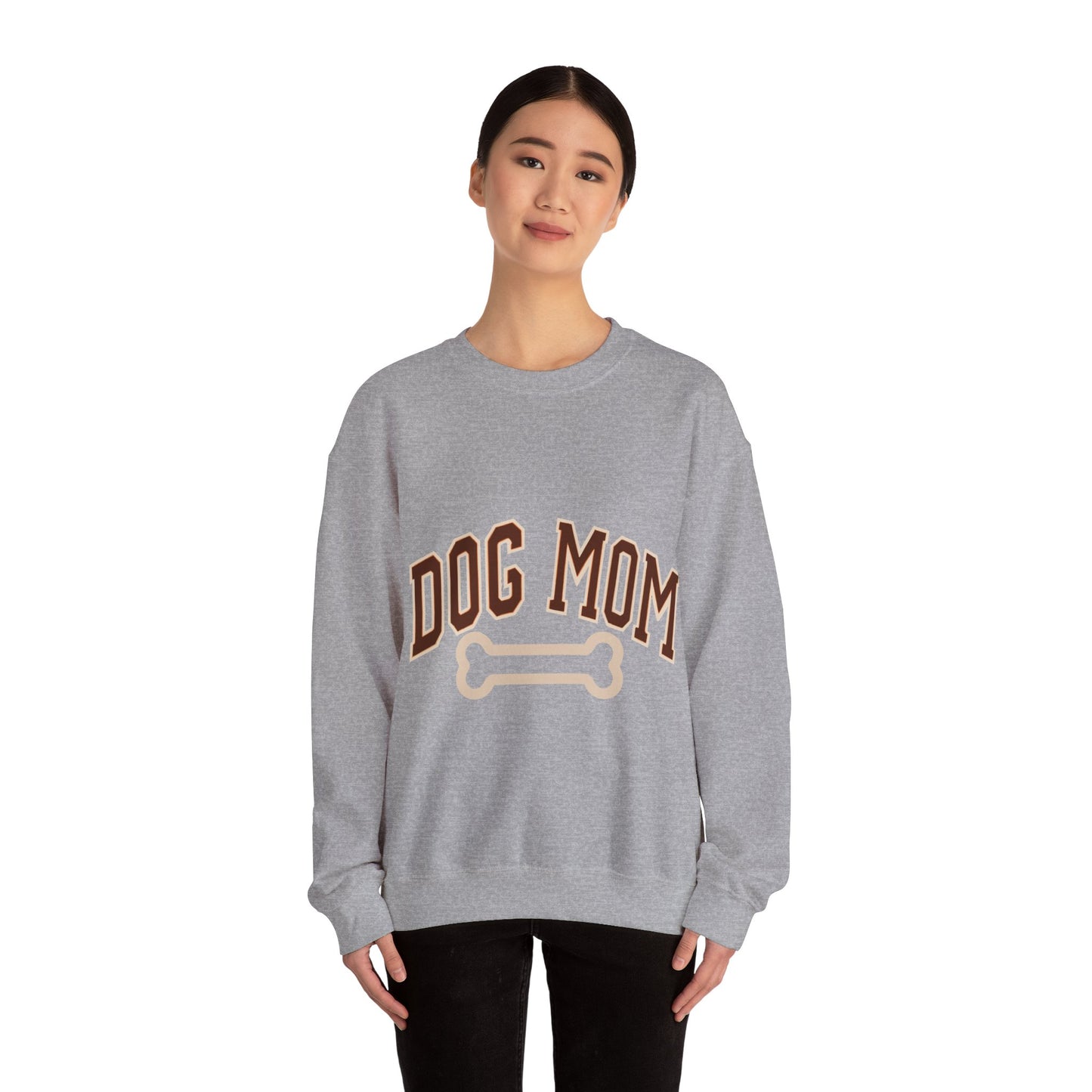 Dog Mom, Love, Dog, Mom, Puppy, Family, Unisex Heavy Blend™ Crewneck Sweatshirt