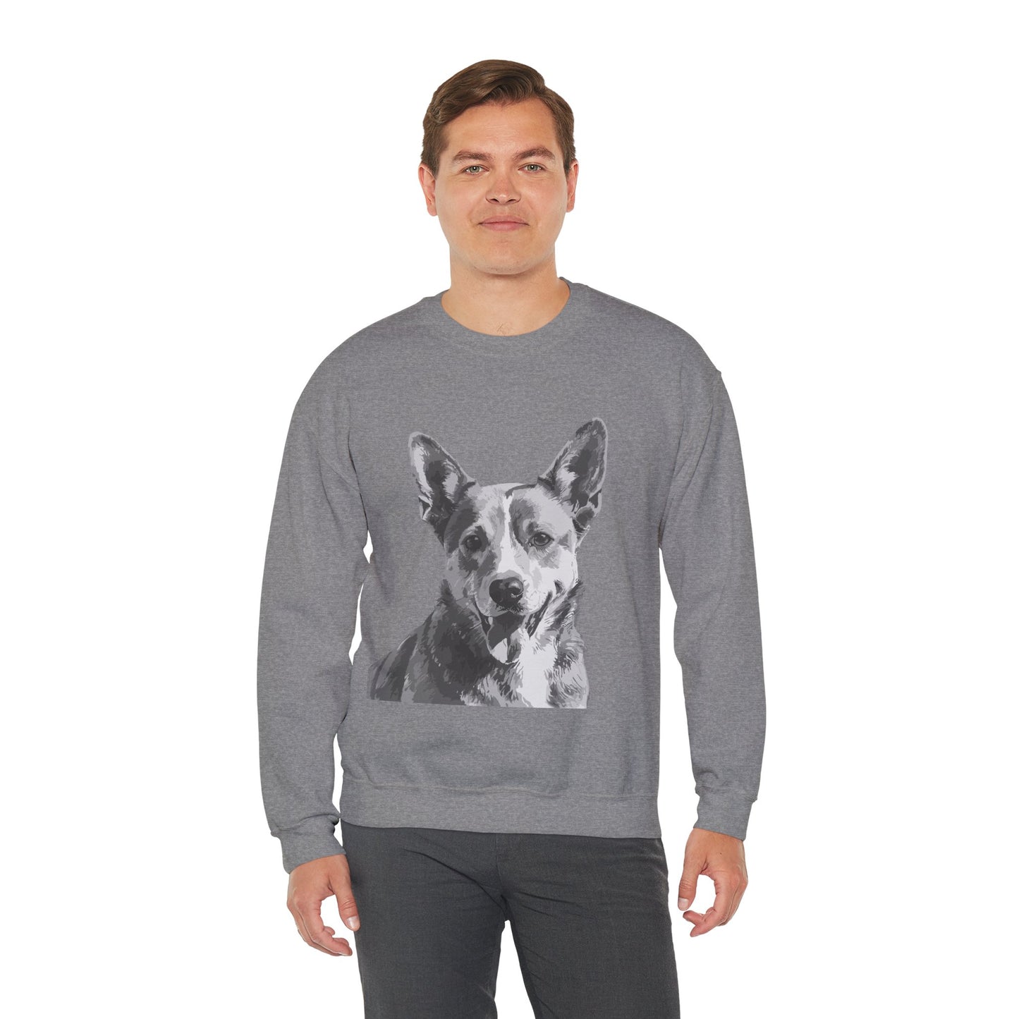 Australian Cattle Dog, Dog, Cute, Puppy, Love, Family Unisex Heavy Blend™ Crewneck Sweatshirt