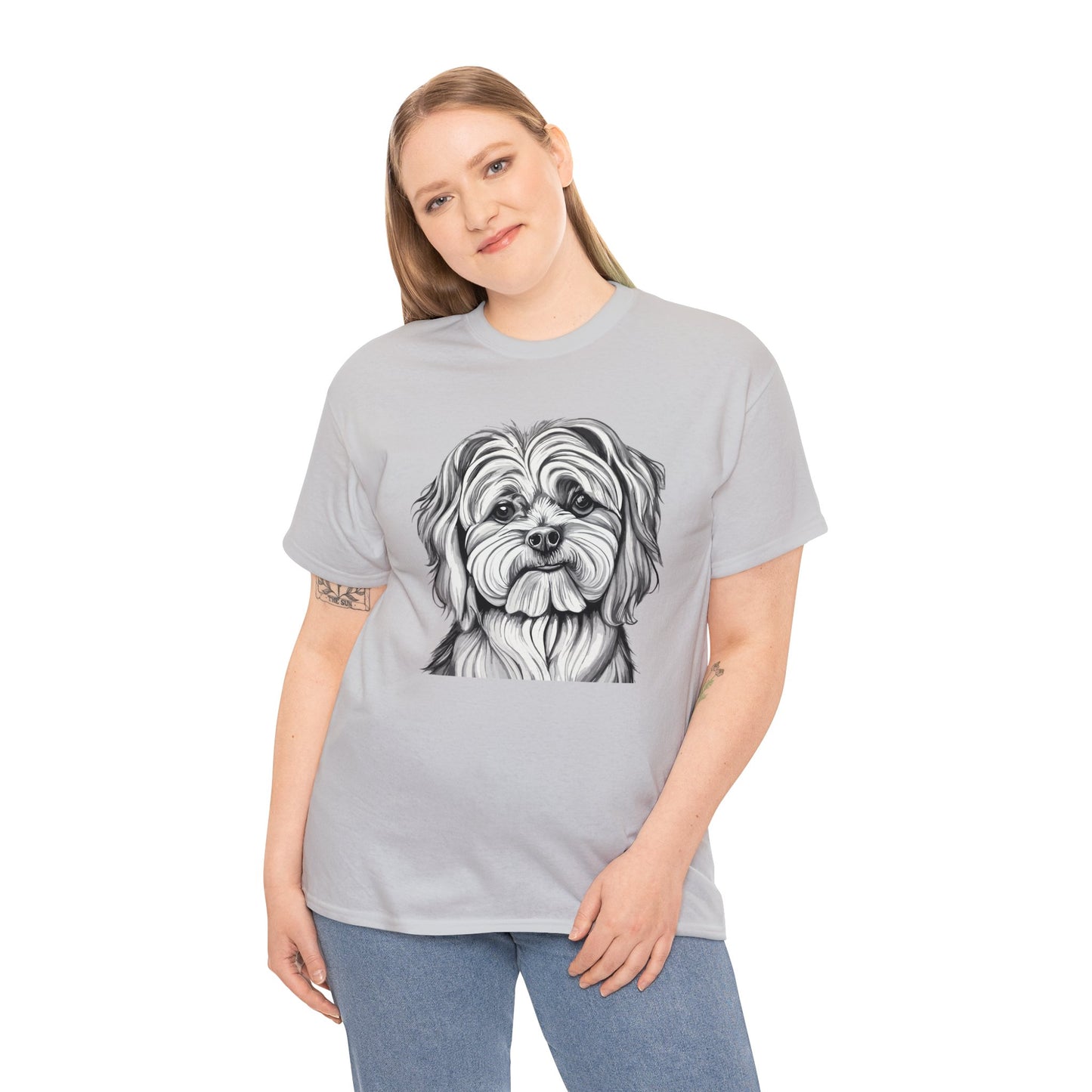 Maltese, Dog, Dog Lover, Unisex Heavy Cotton Tee