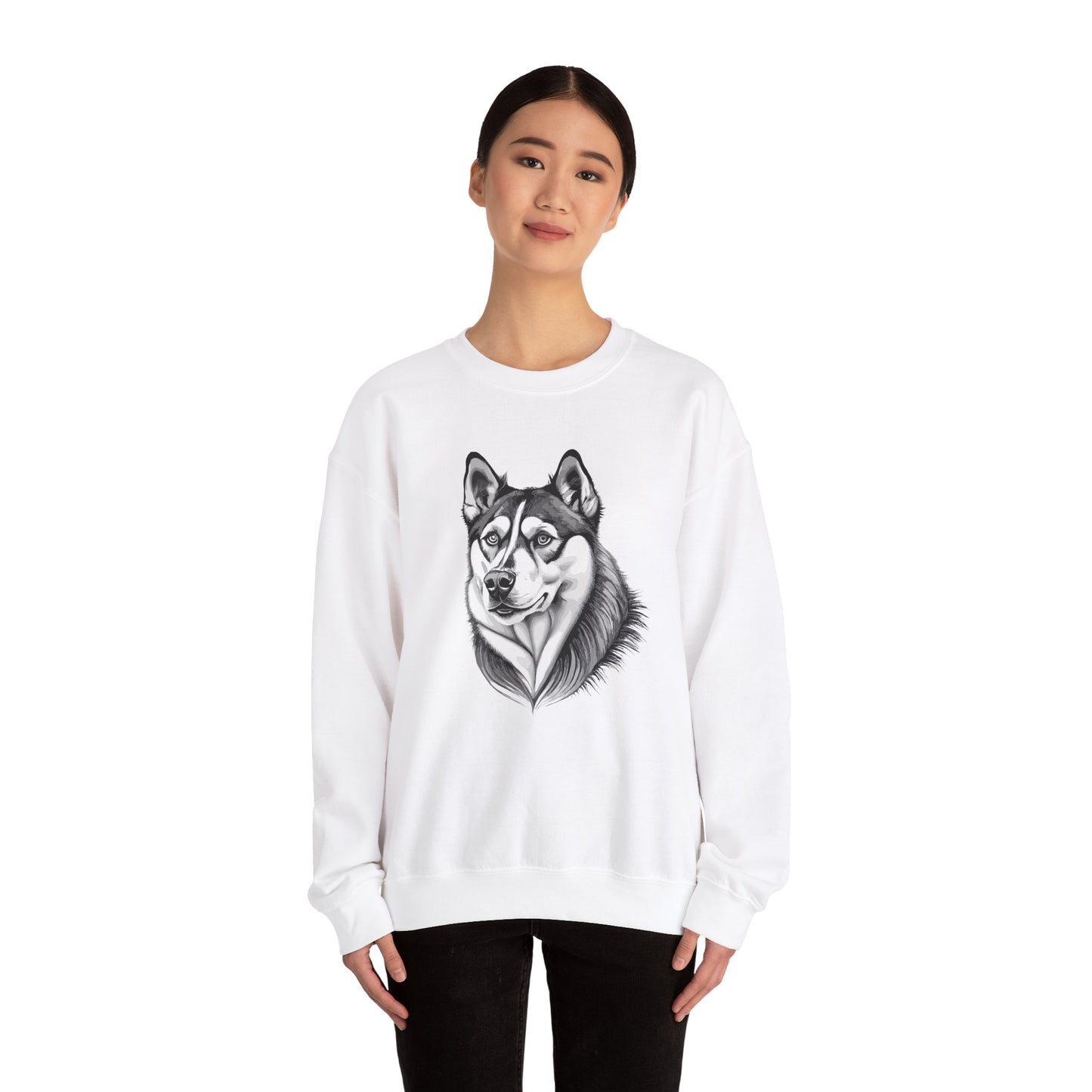 Husky, Dog, Dog Lover, Unisex Heavy Blend™ Crewneck Sweatshirt